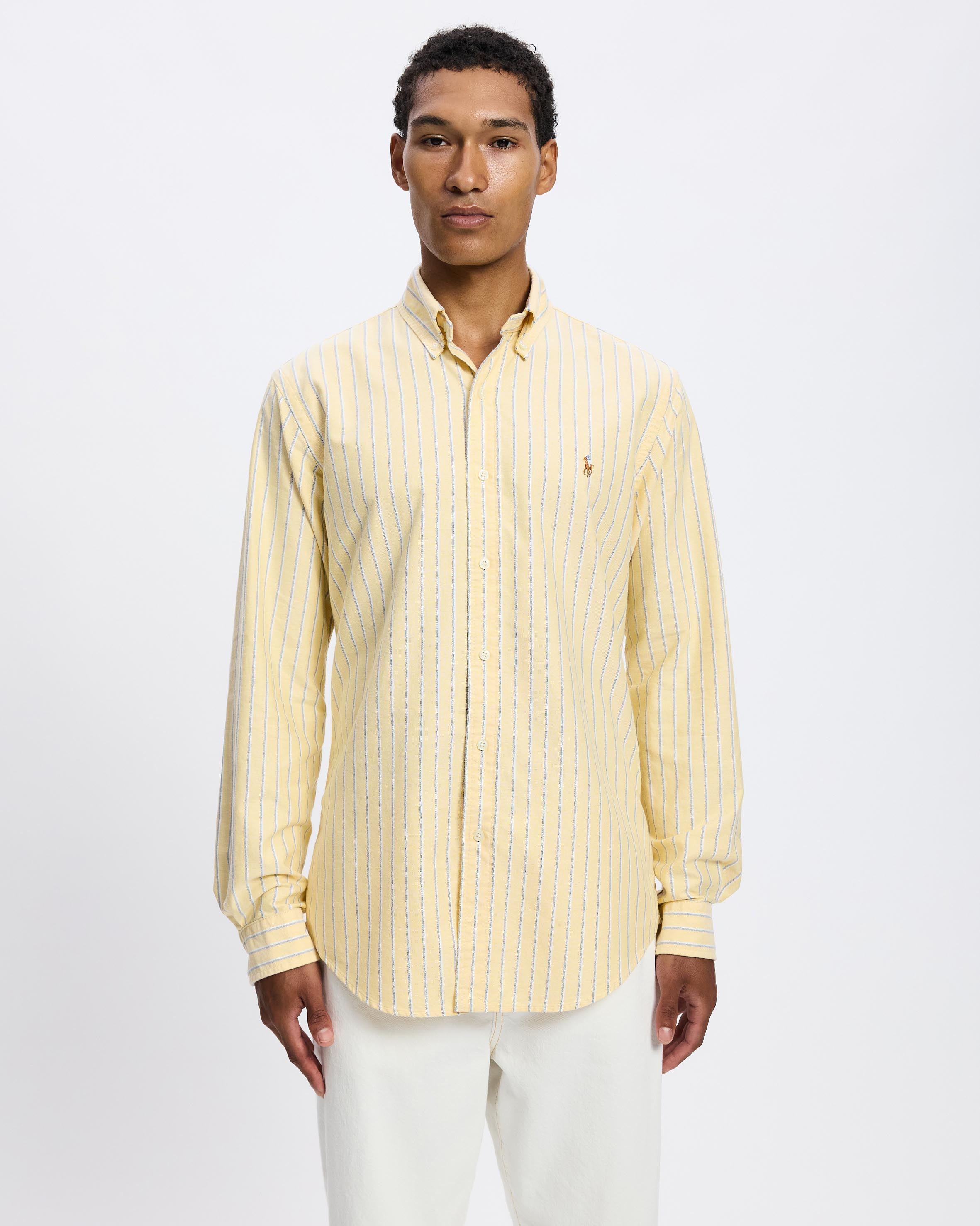 ICONIC EXCLUSIVE - Custom Fit Striped Oxford Shirt