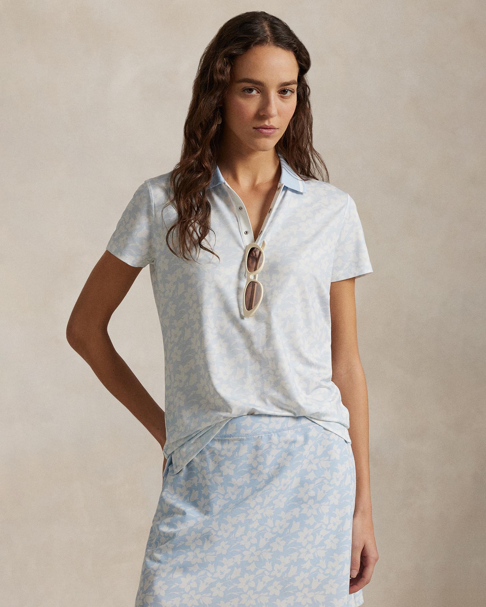 Tailored Fit Floral Polo Shirt