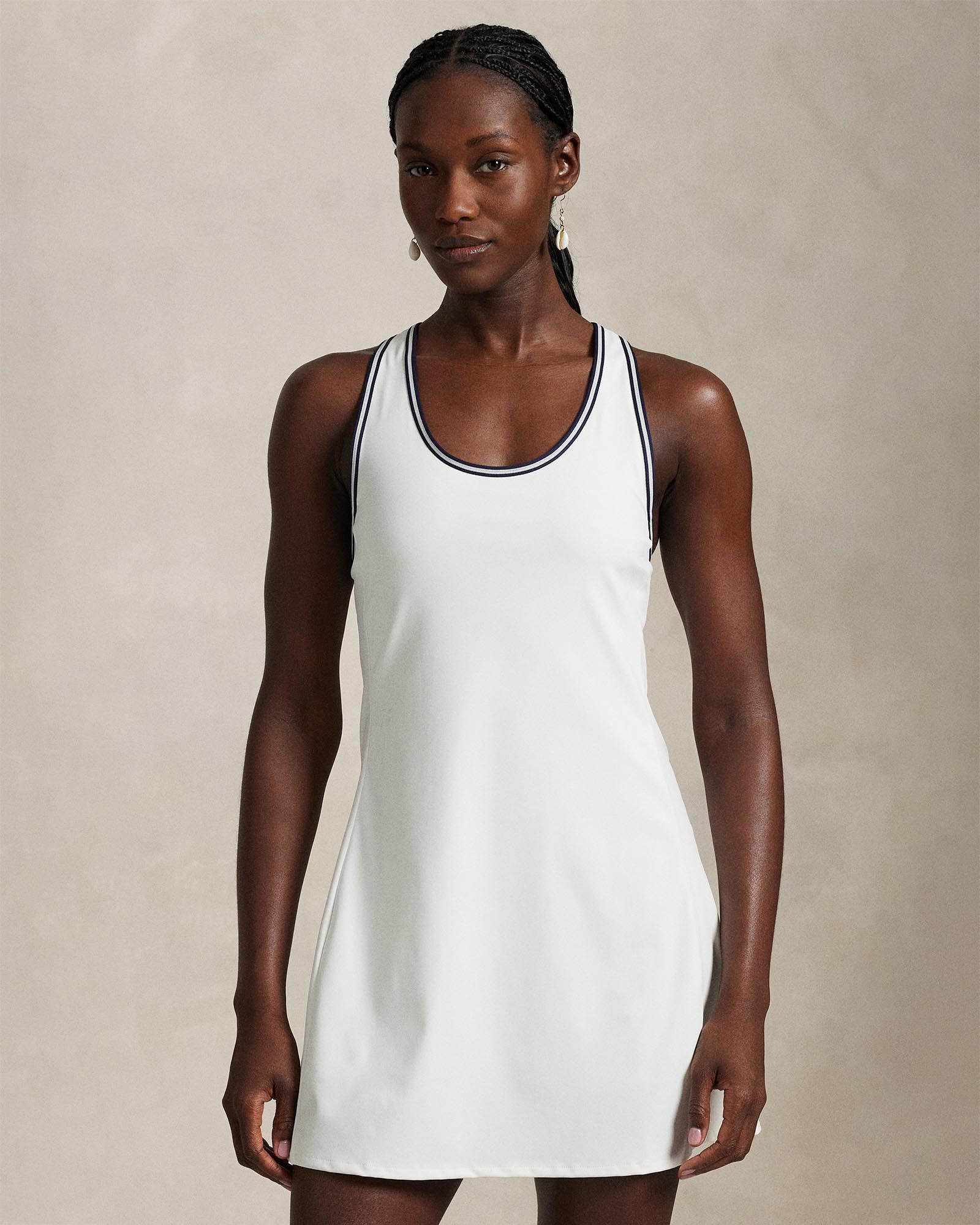 Crisscross Stretch Interlock Tennis Dress