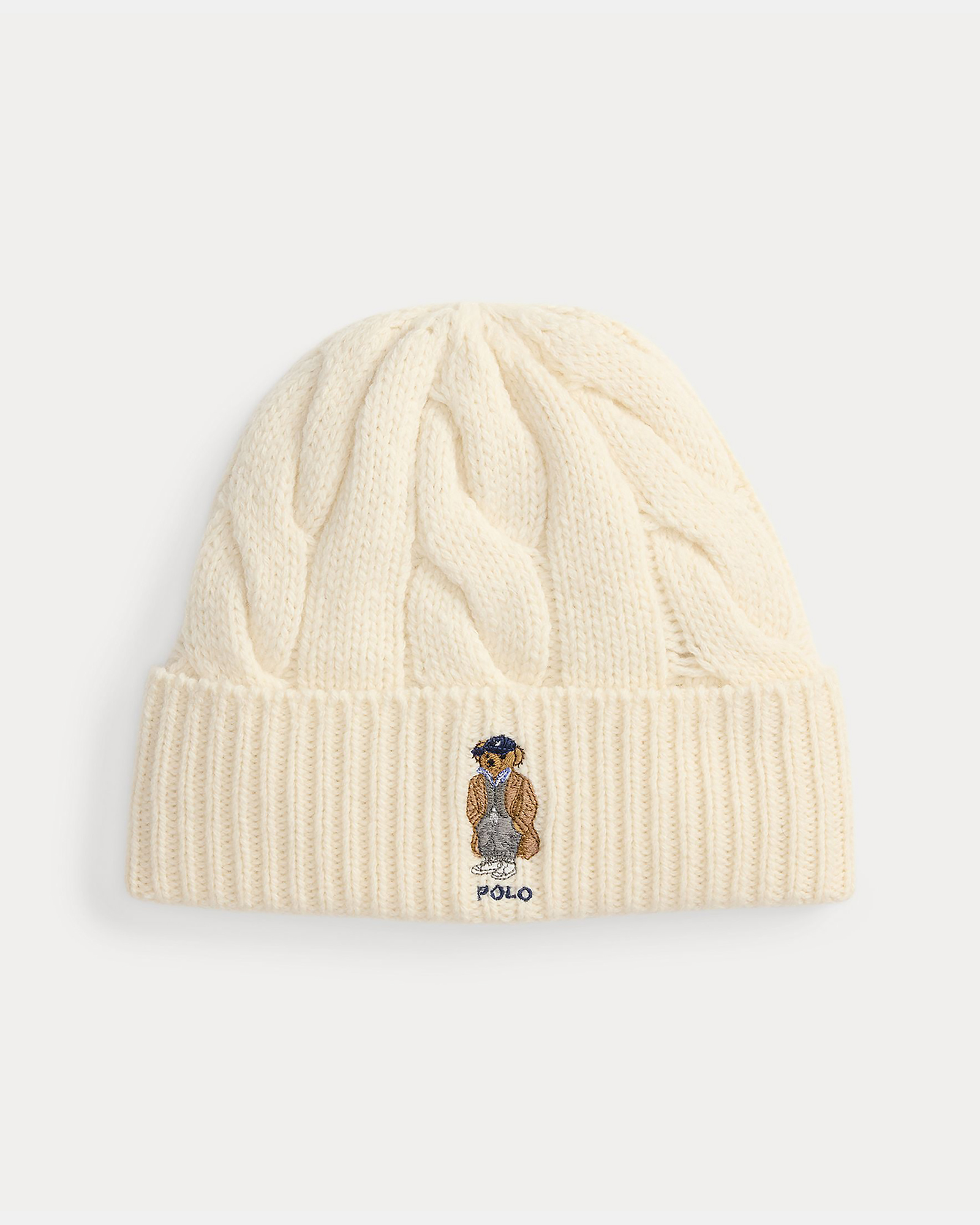 Polo Bear Cable Wool-Blend Beanie