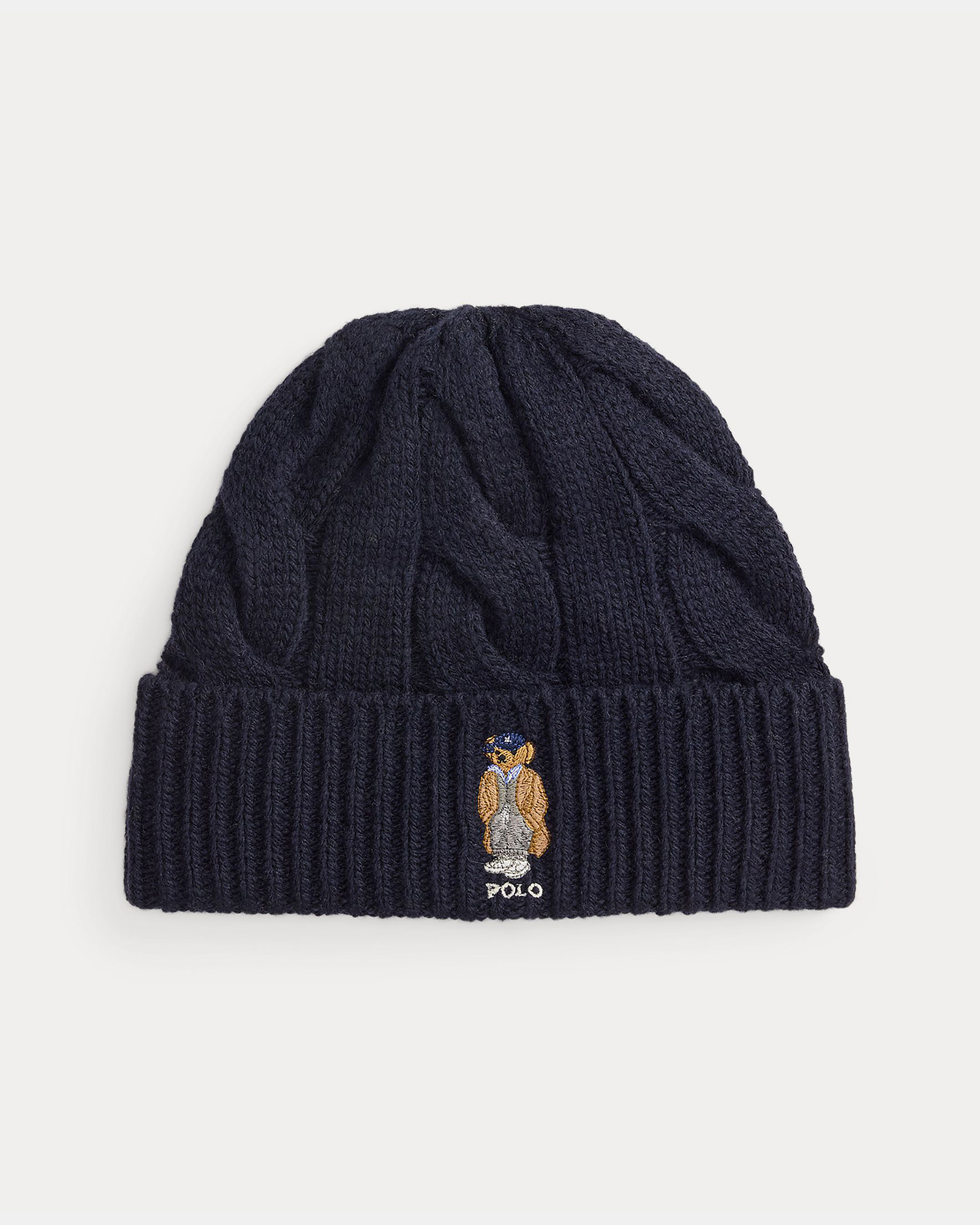 Polo Bear Cable Wool-Blend Beanie