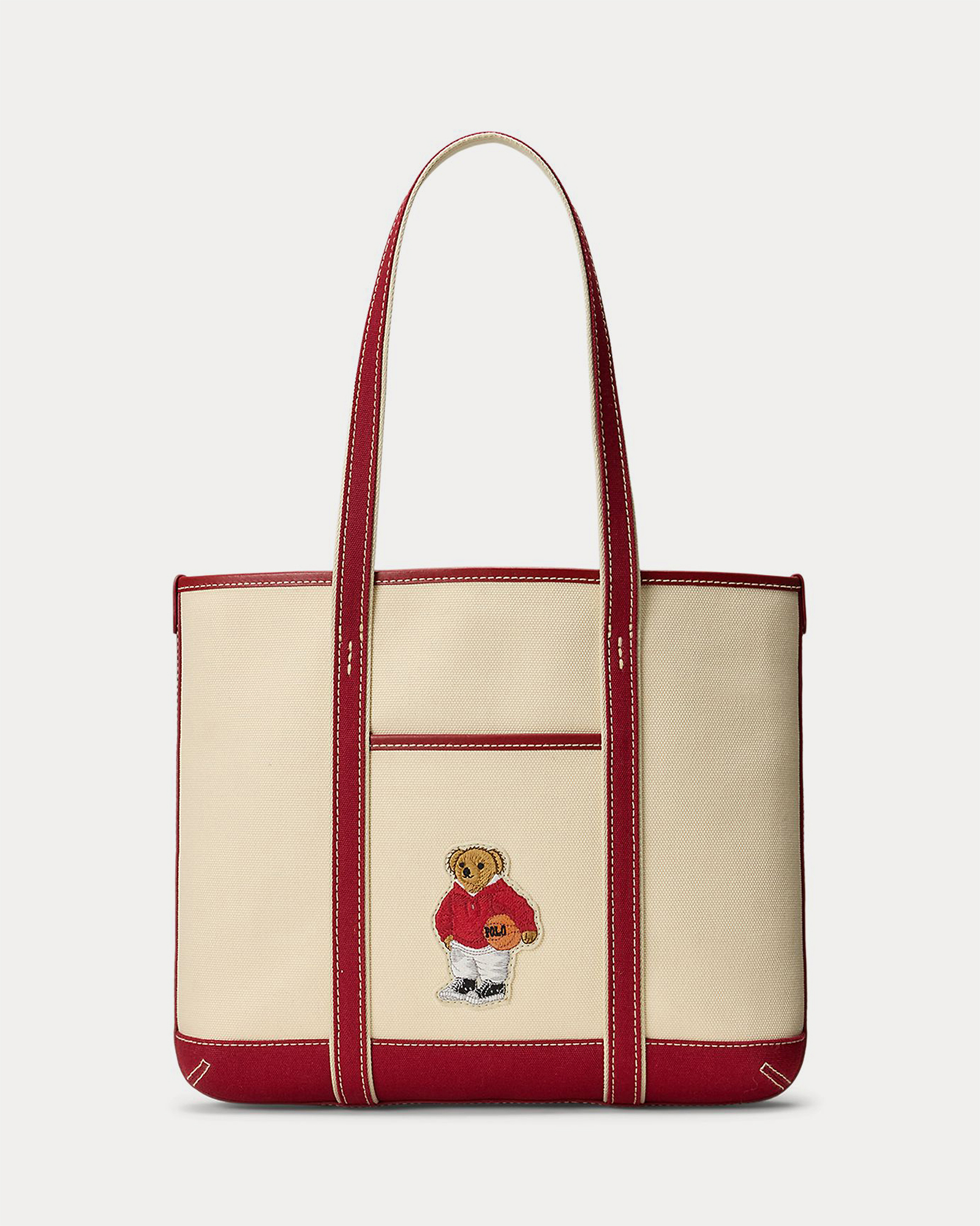 Polo Bear Canvas Small Shopper Tote