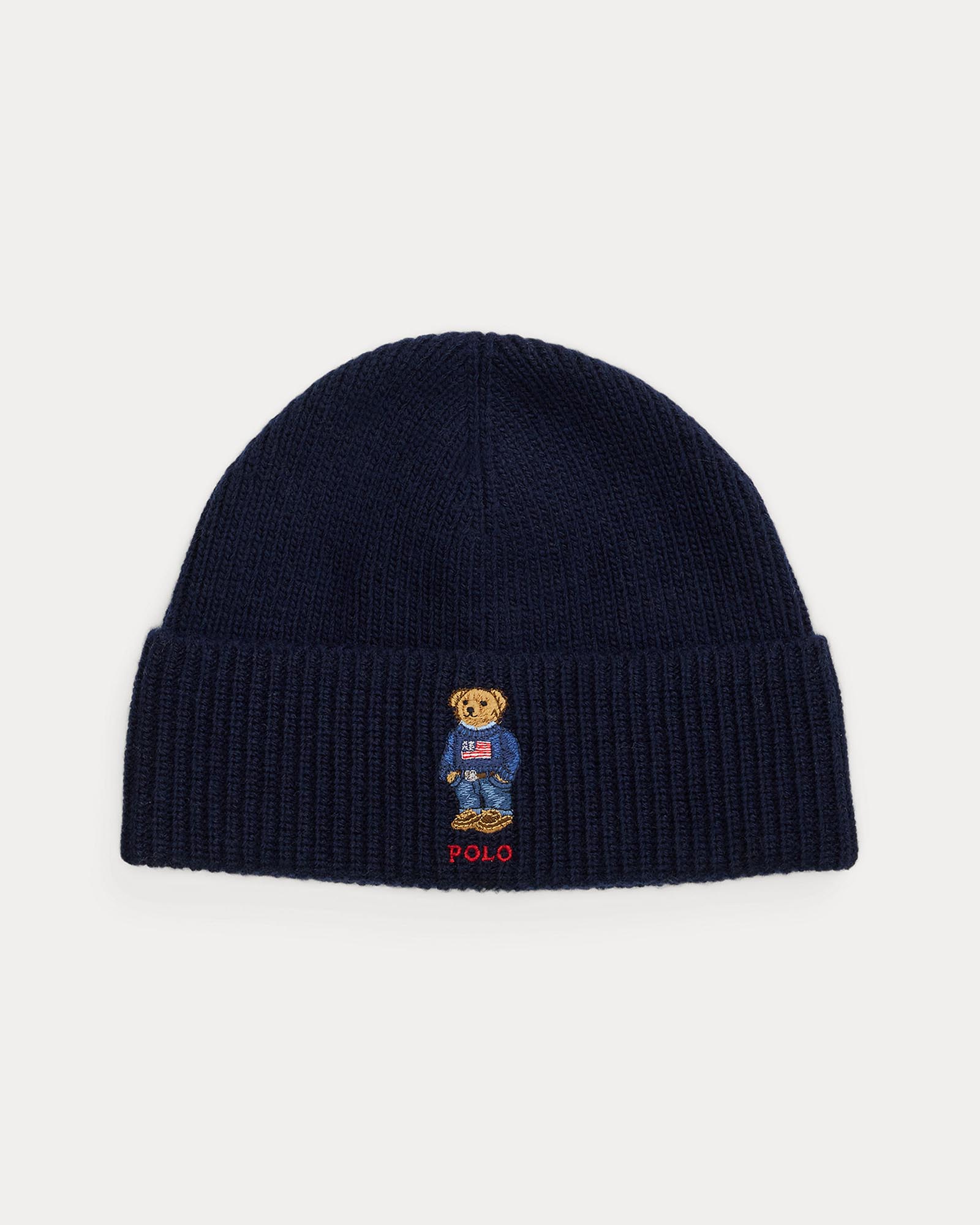 Polo Bear Rib-Knit Beanie