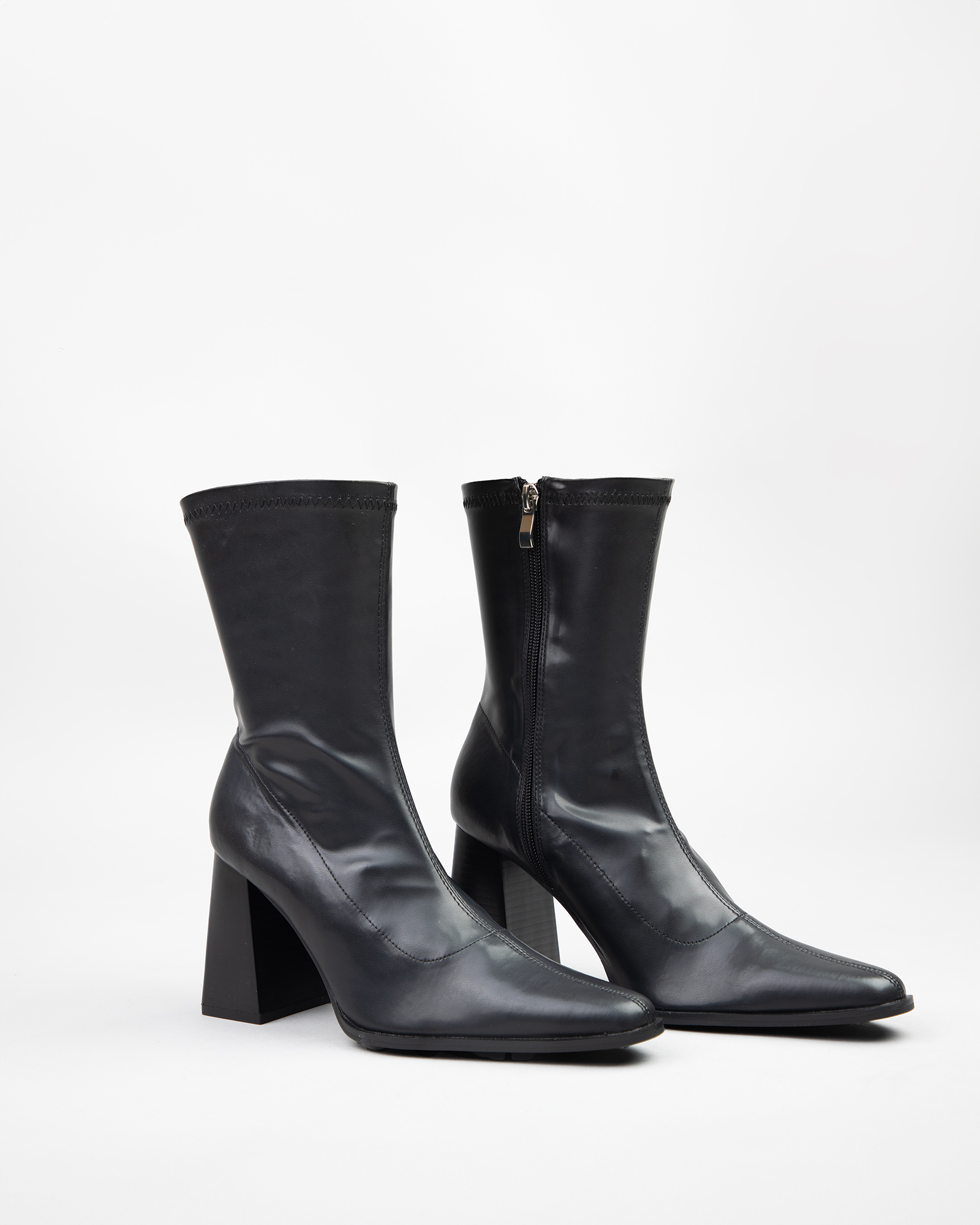 Whisper Block heeled ankle boots in black