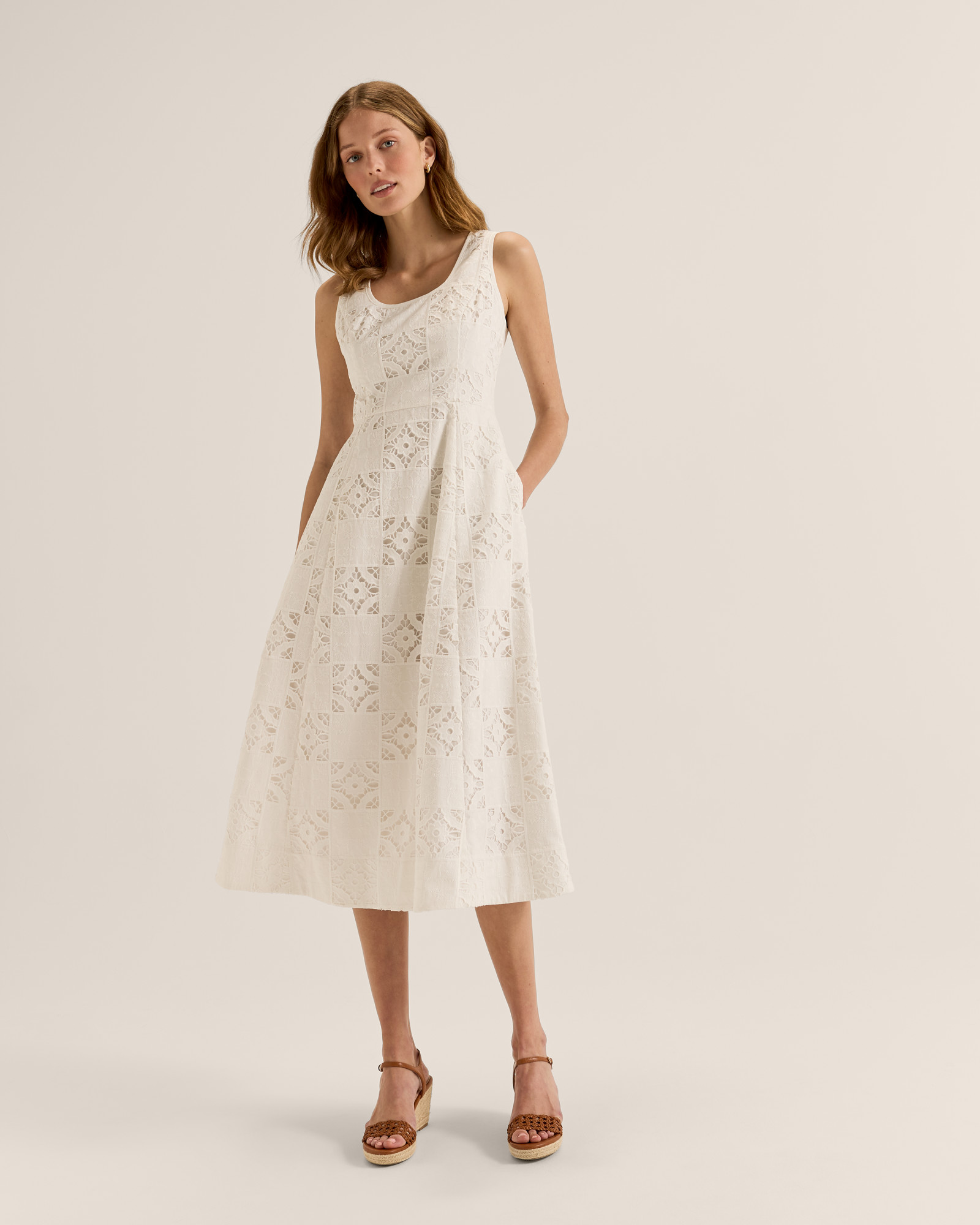 Noosa Embroidered Midi Dress