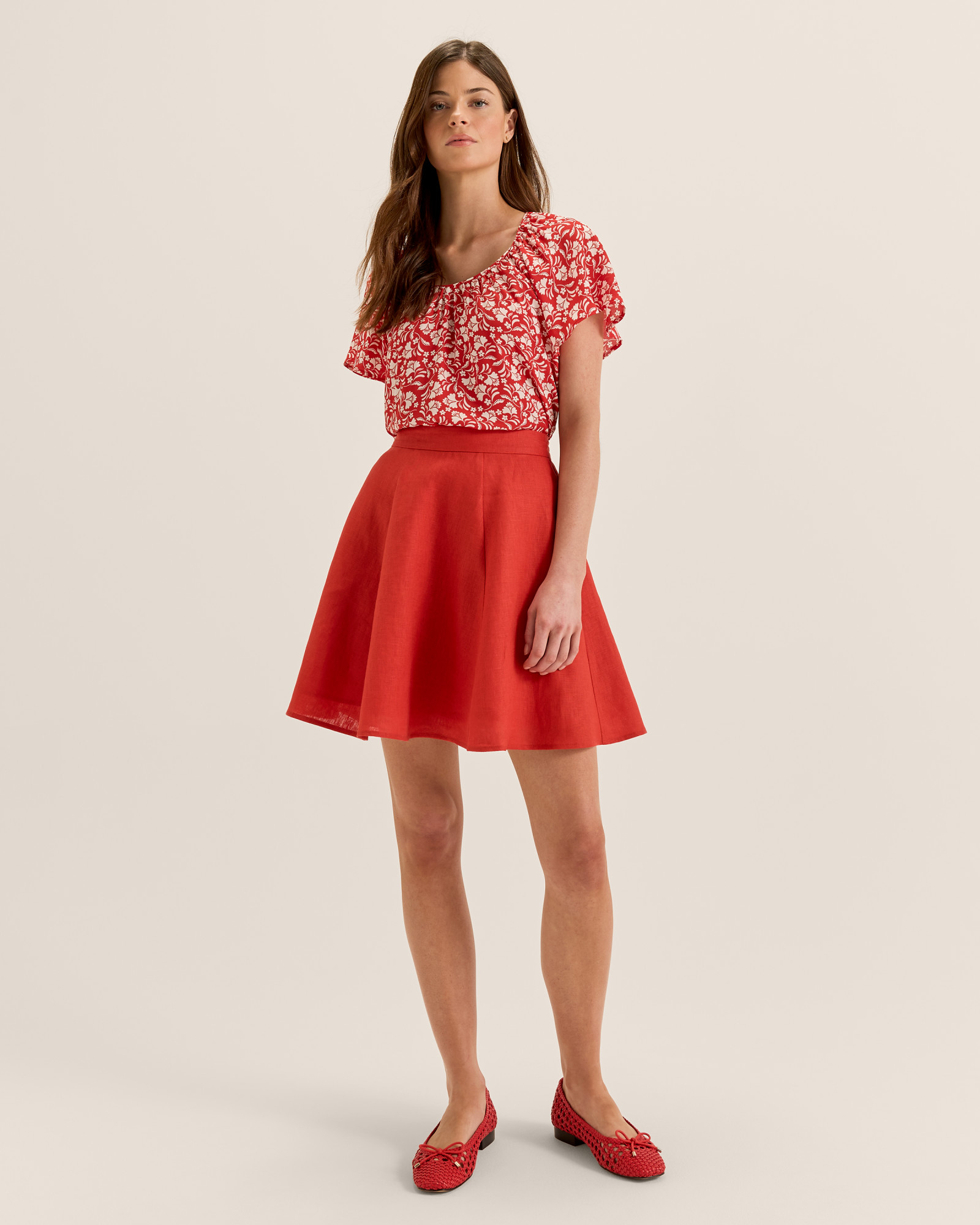 Norah Linen Mini Skirt