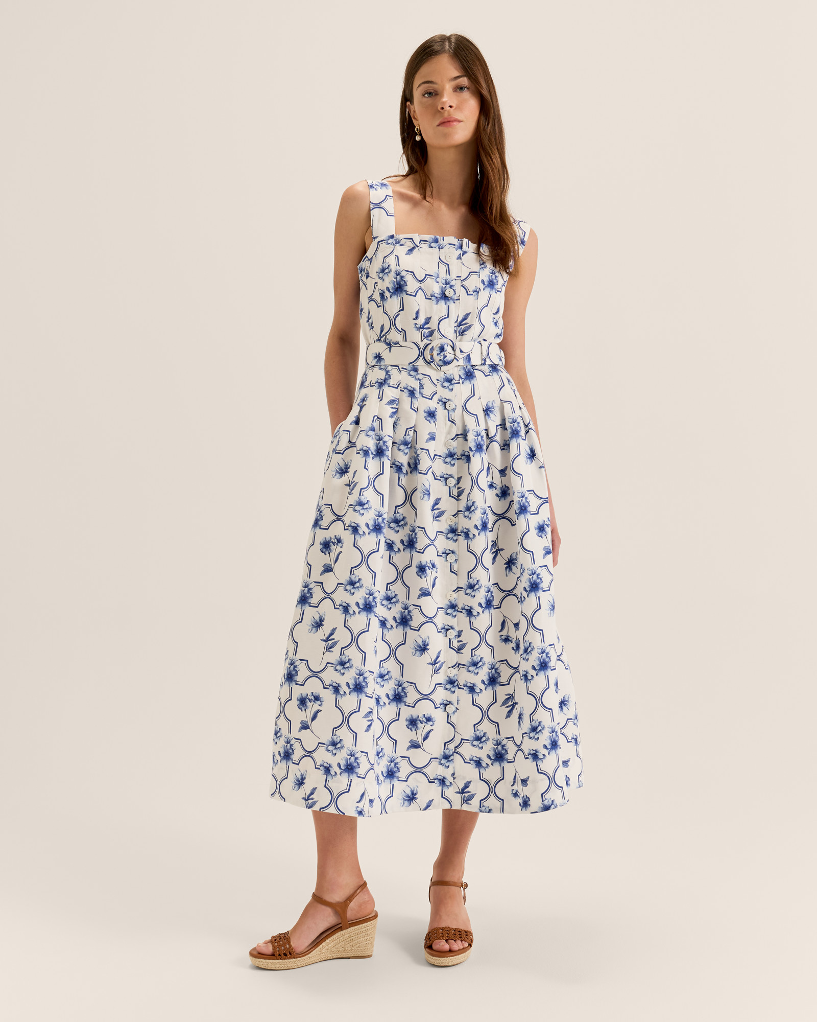 Mosaic Midi Sun Dress