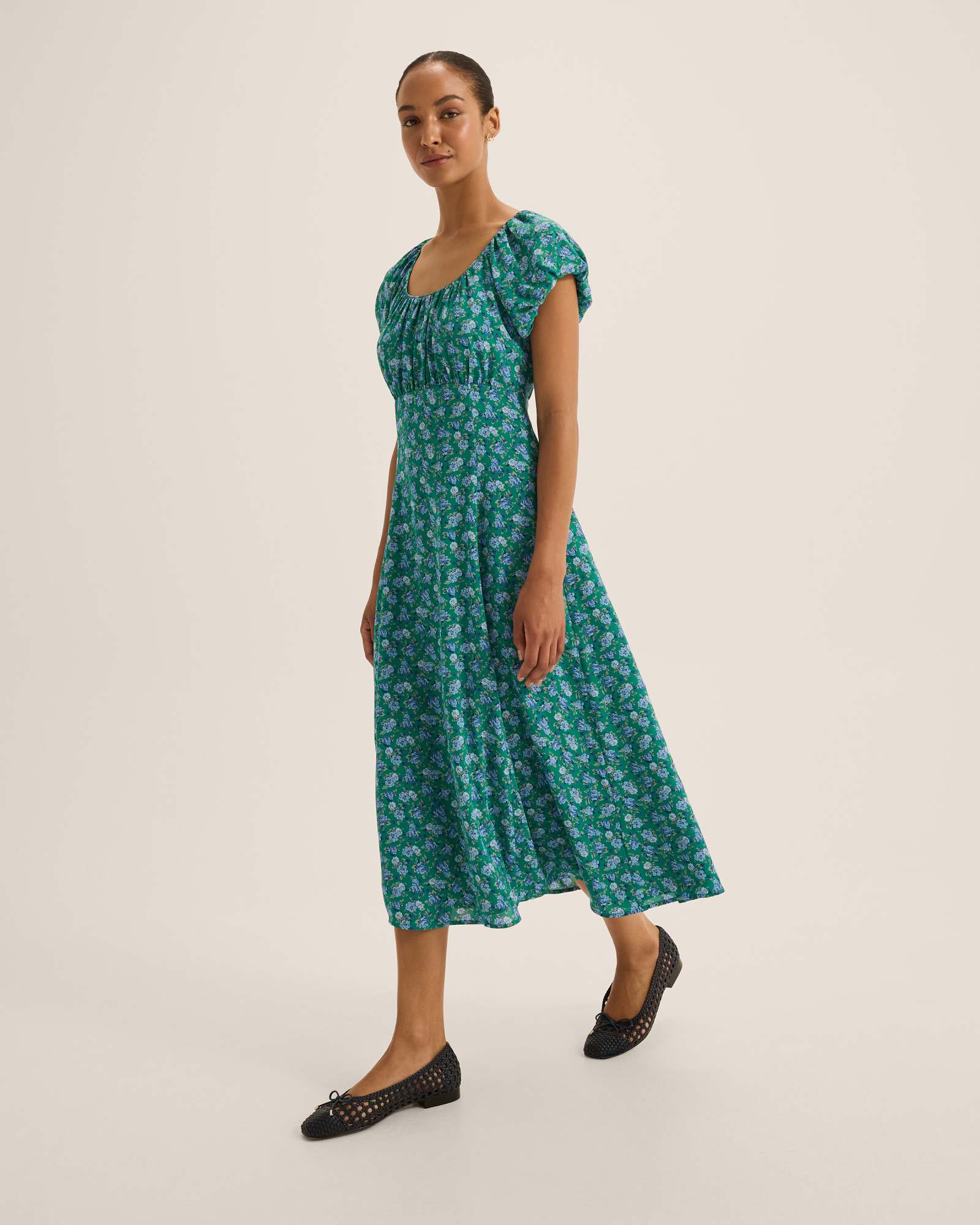 Diana Floral Midi Dress