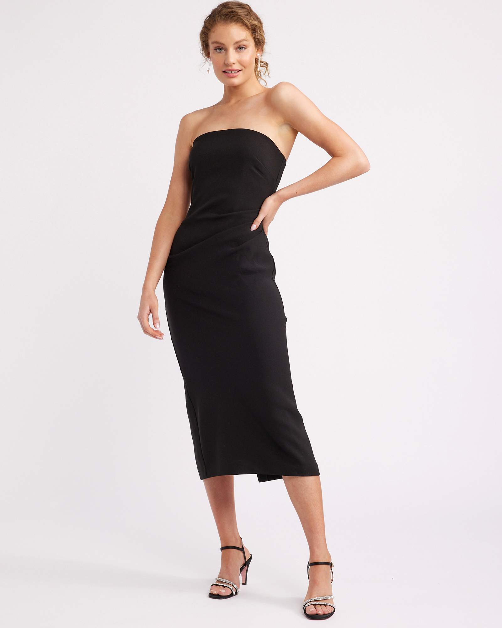 Barcelona Strapless Midi Dress