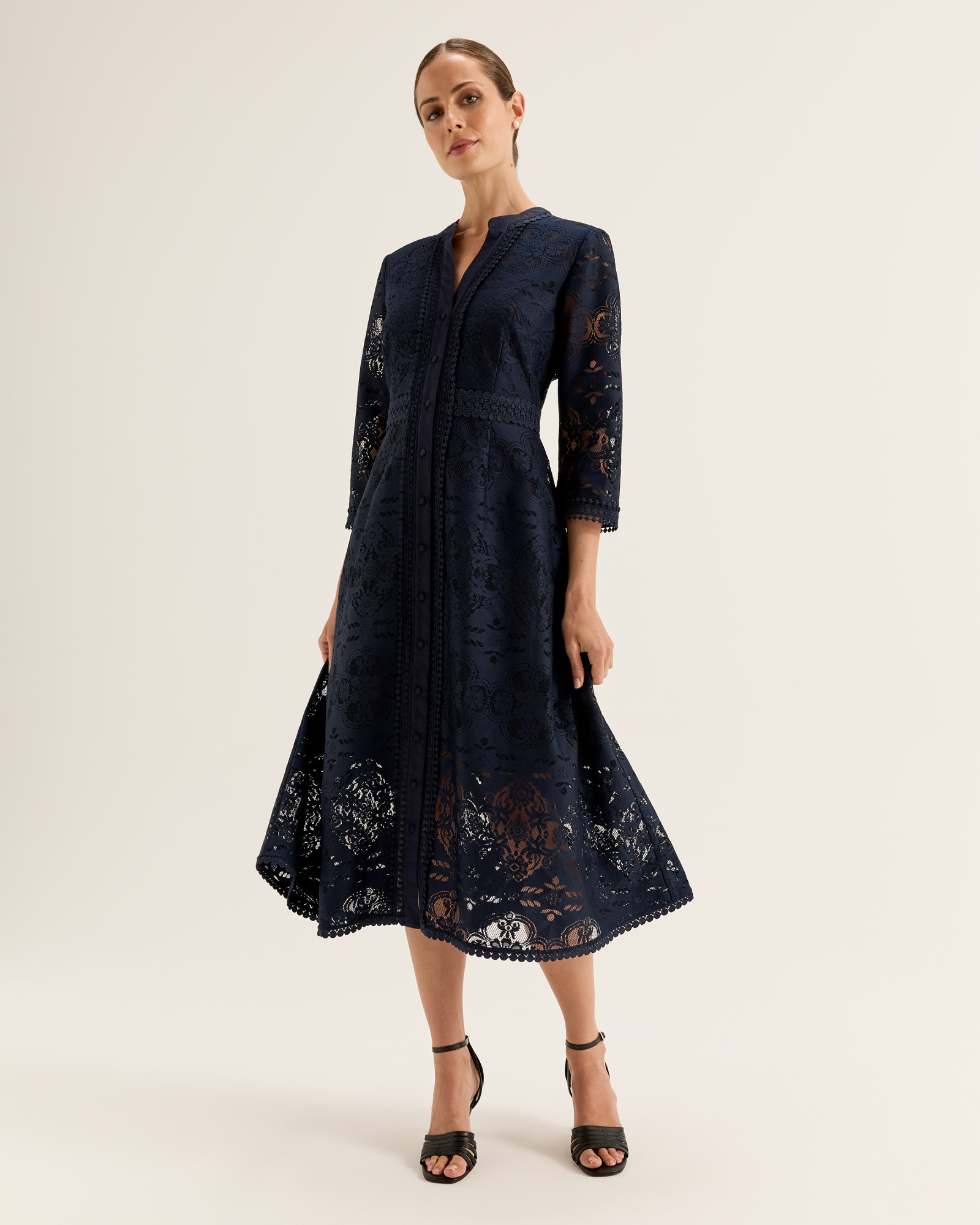 Nostalgia Lace Shirtdress