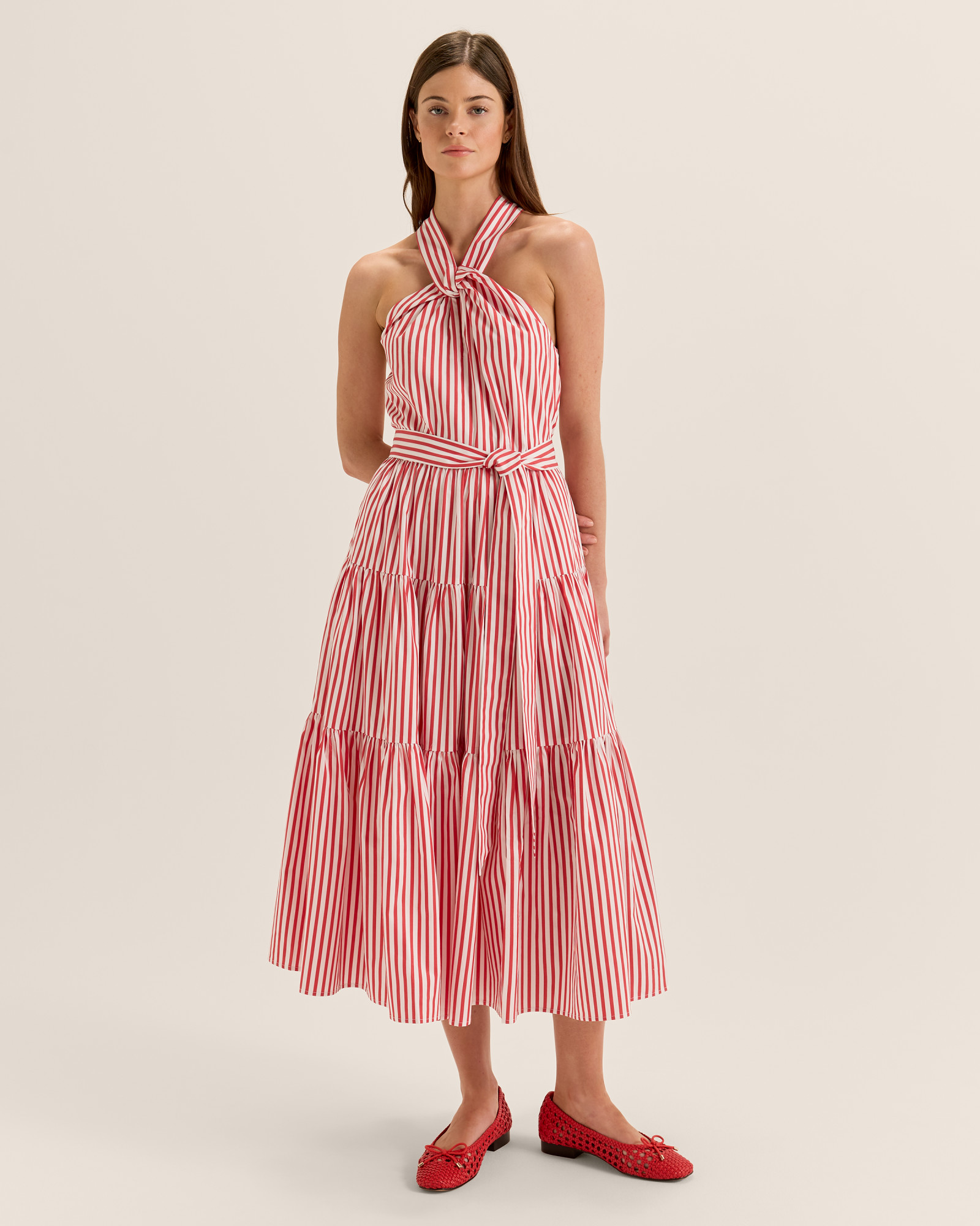 San Rio Striped Halter Dress