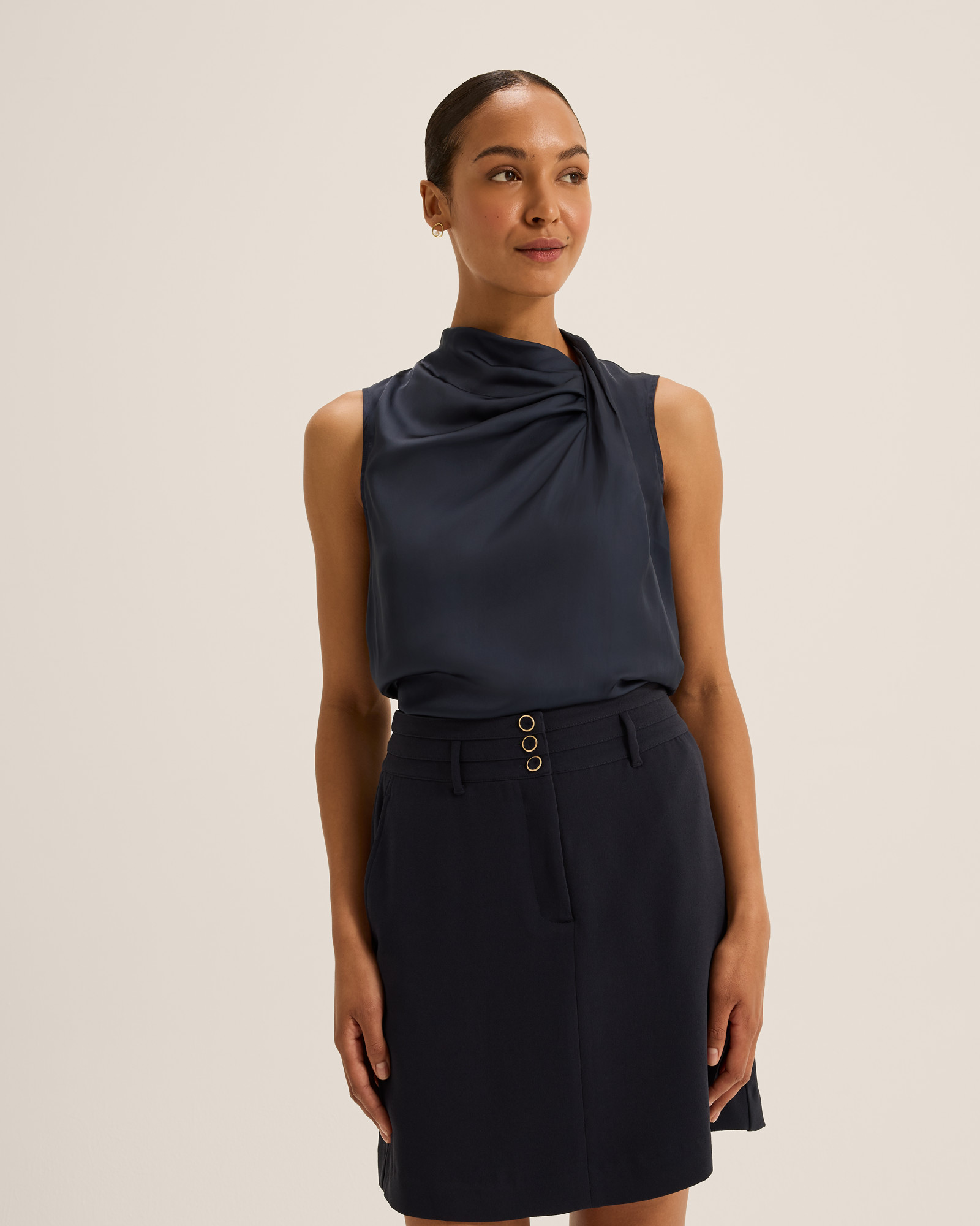 Maeve Twist Neck Blouse