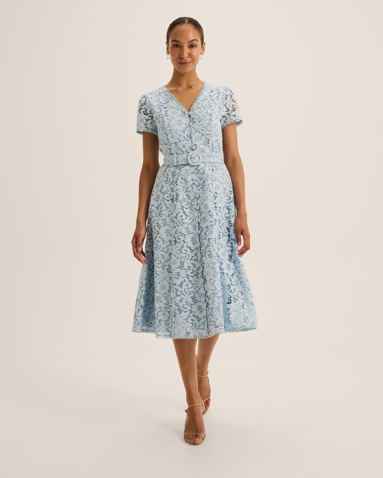 Isadora Lace Shirt Dress