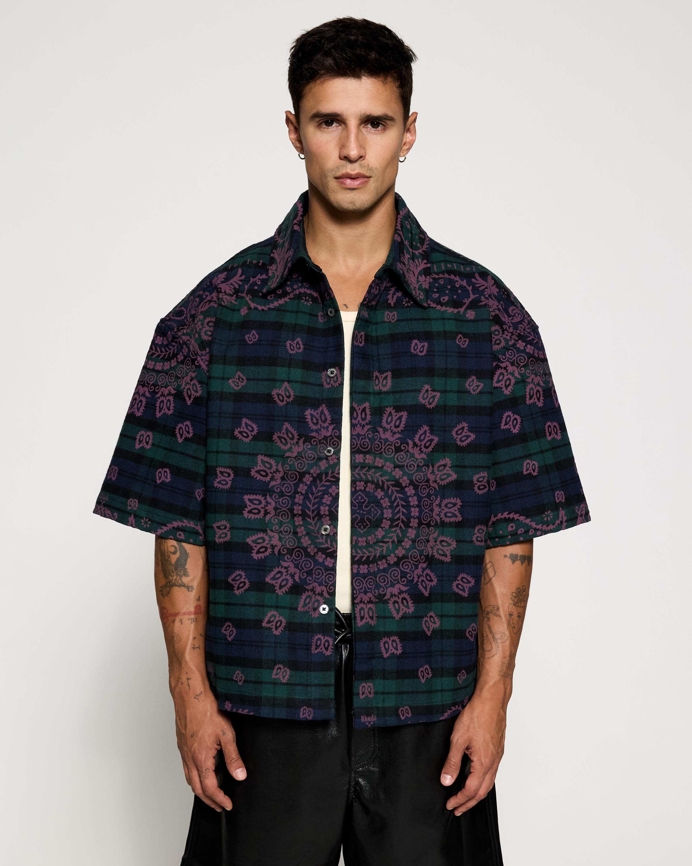 Paisley Flannel Boxy Shirt