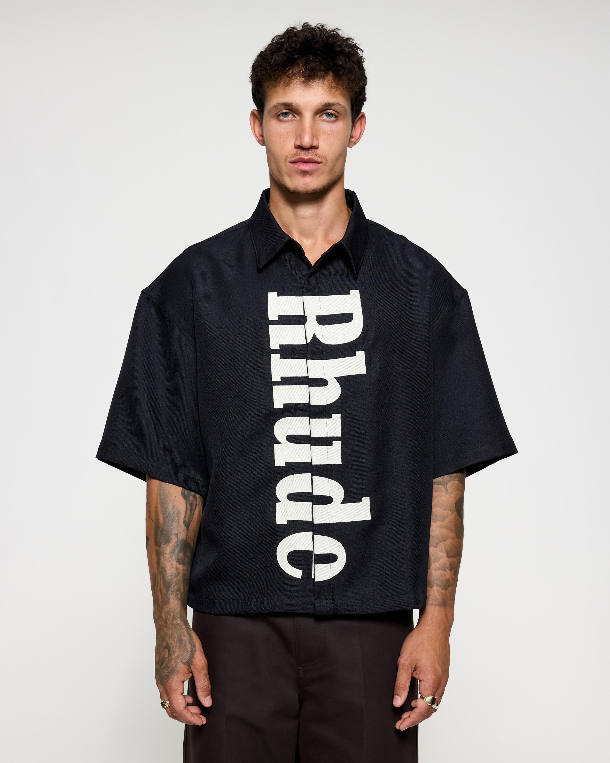 Centre Logo Button Up Shirt