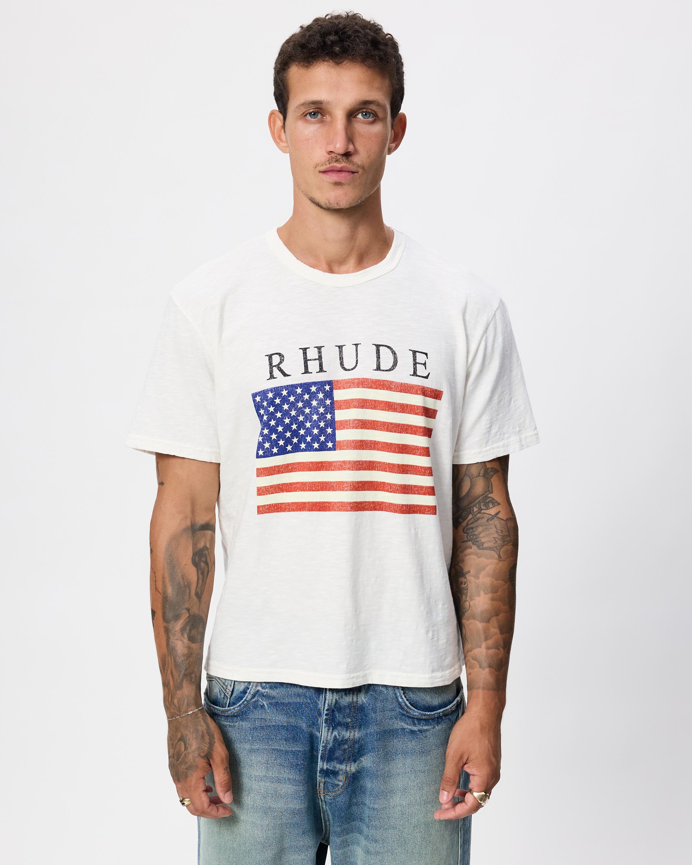 USA Flag Slub Tee