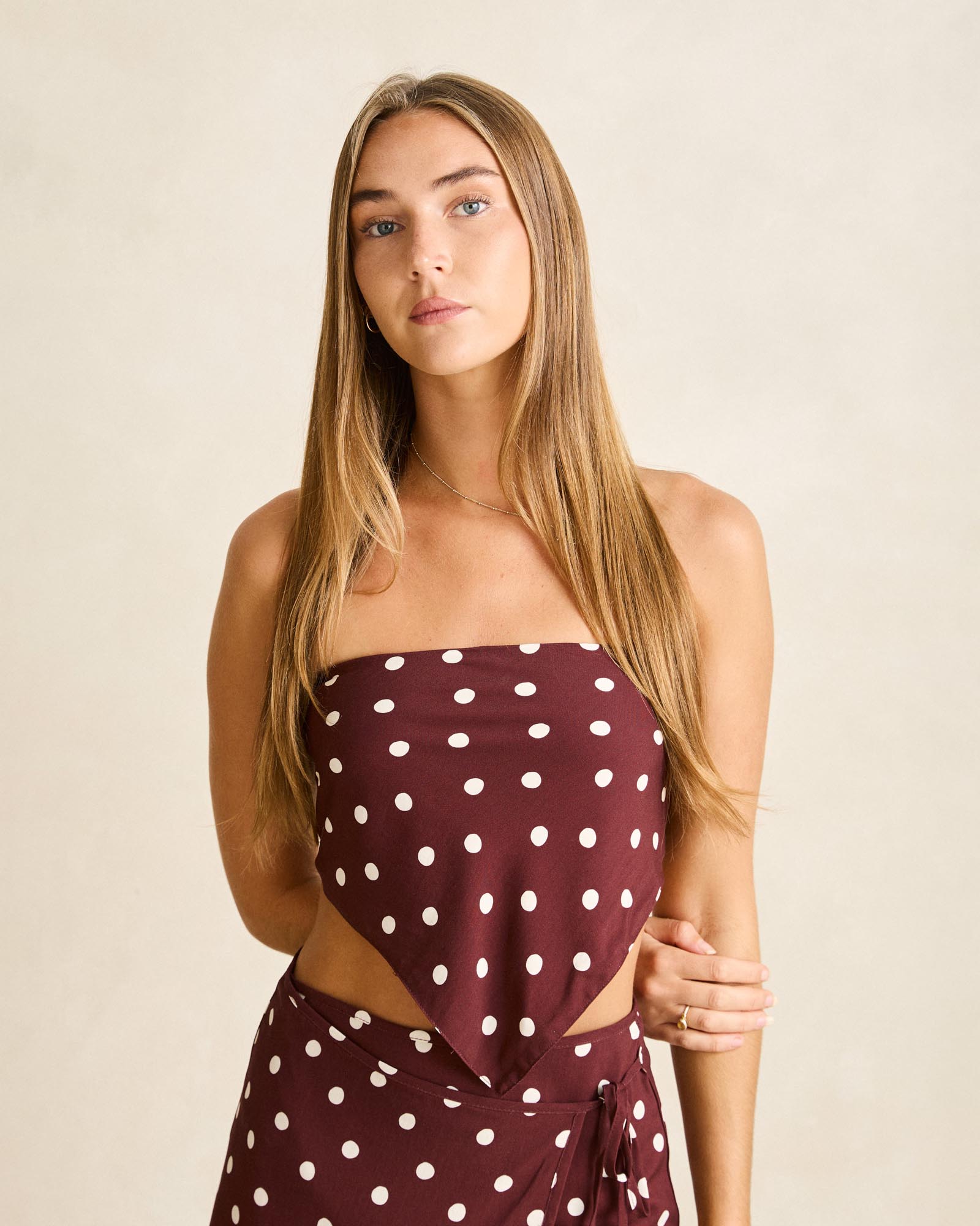 Polka Scarf Top - Iconic Exclusive