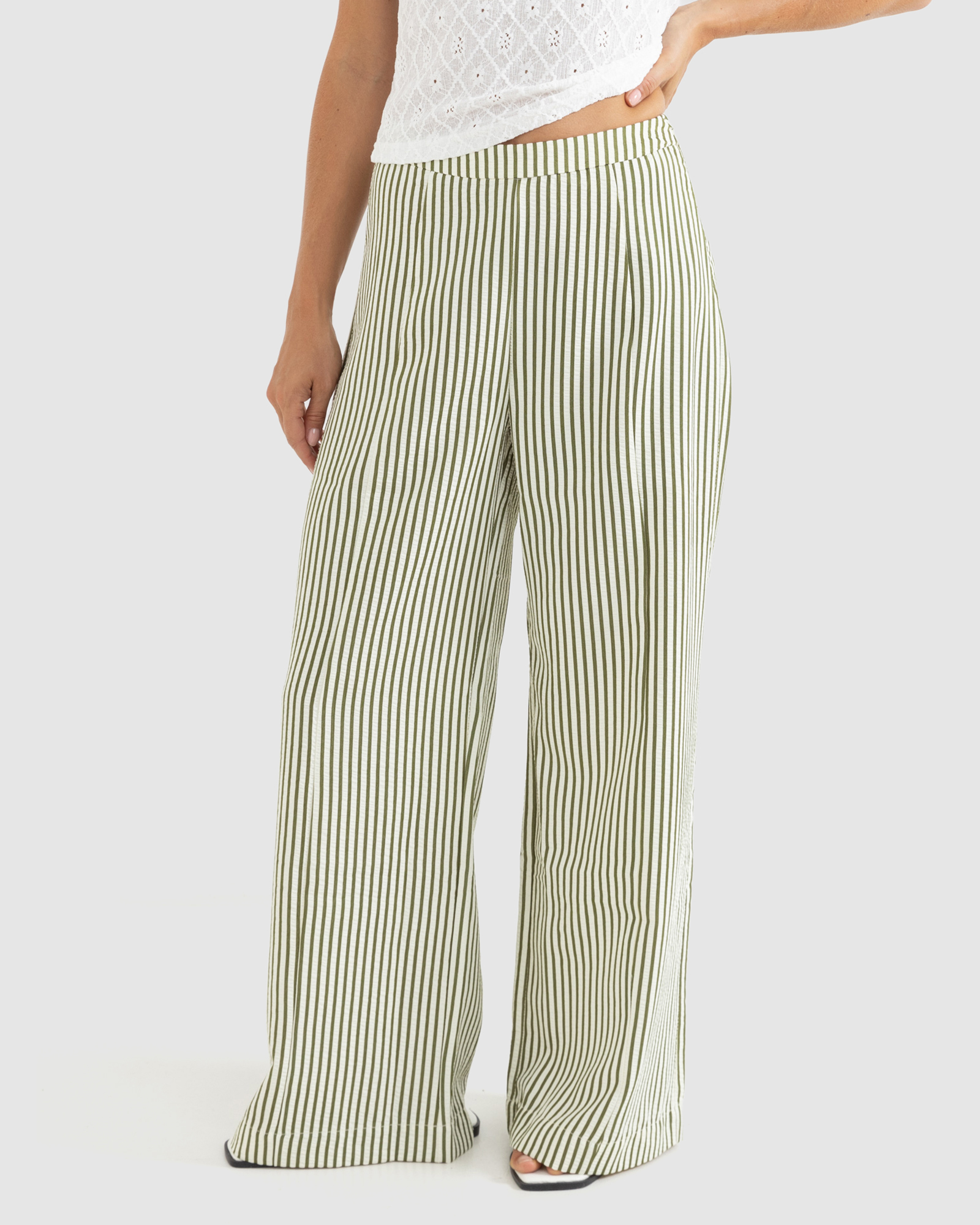 Cove Stripe Wide Leg Pants