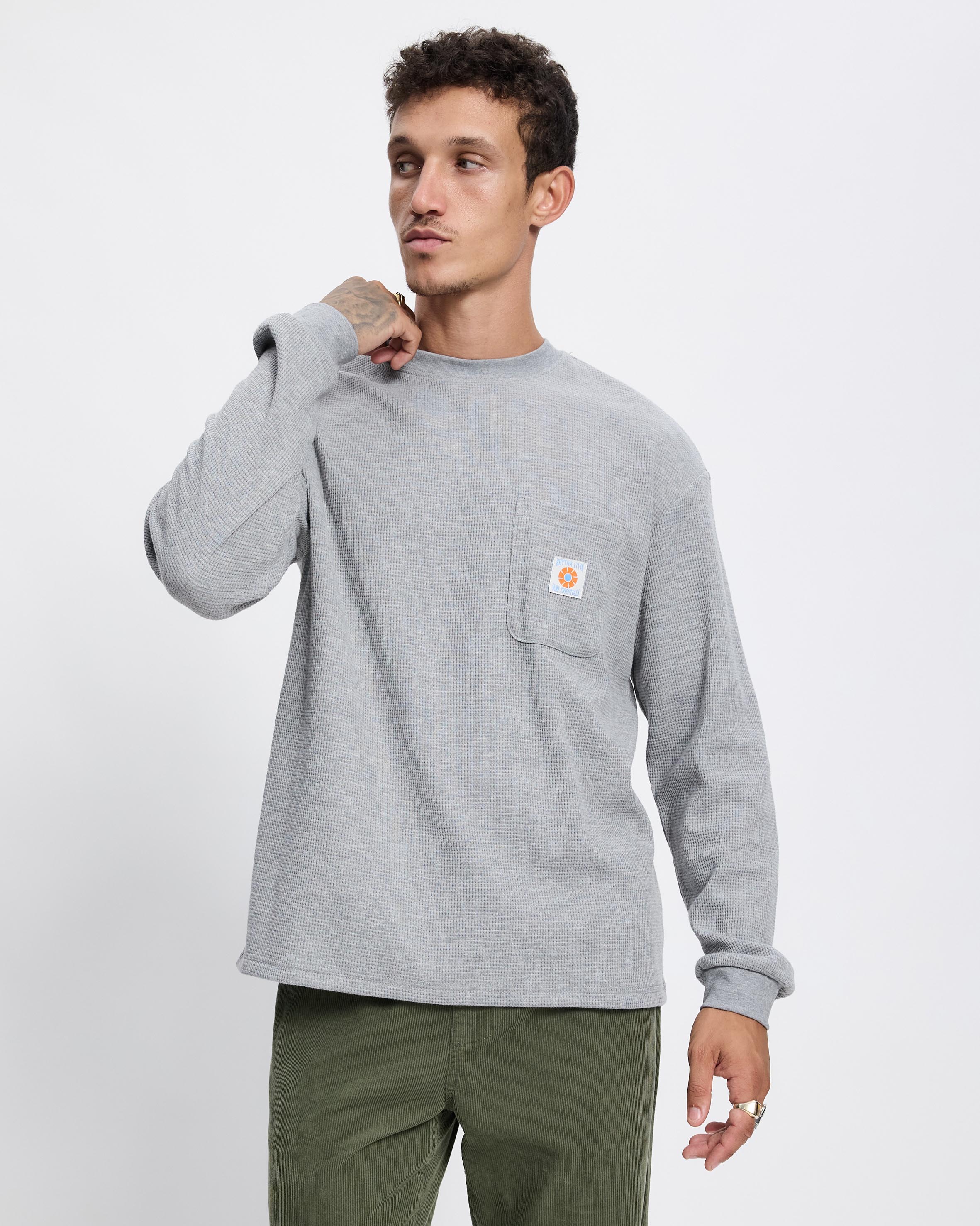 Vintage Pocket LS Waffle T-Shirt