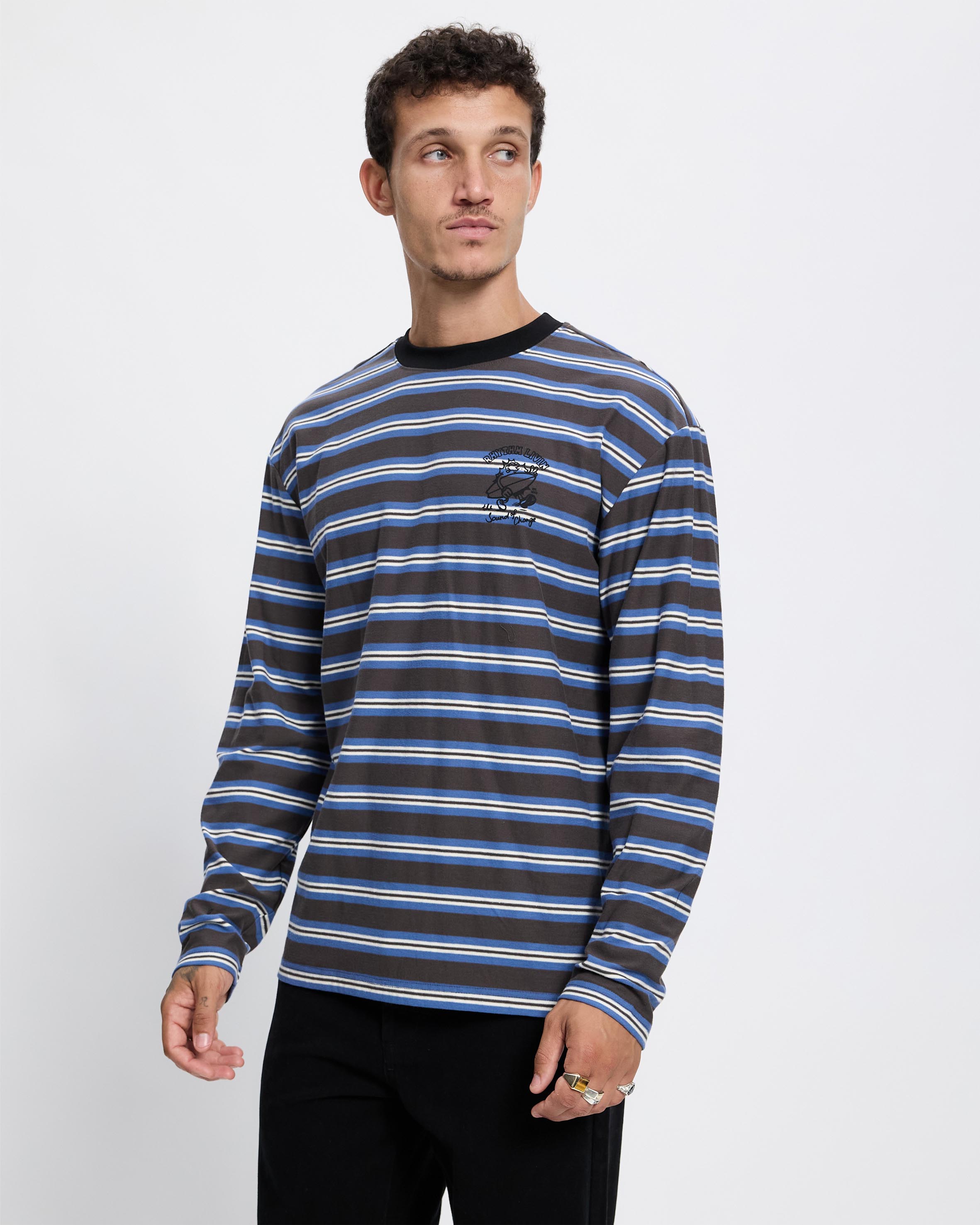 Peace Sun Vintage Stripe LS T-Shirt