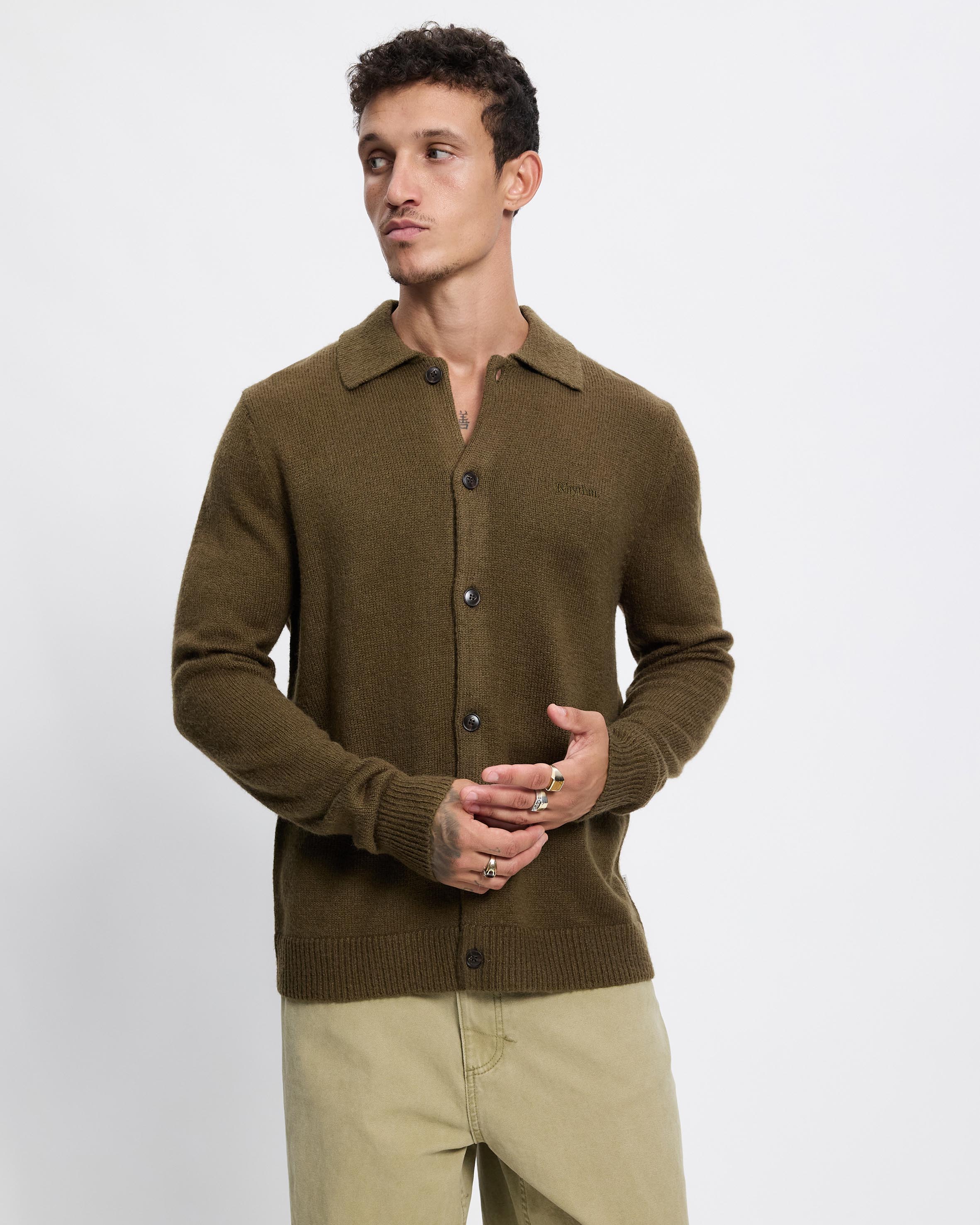Mohair Button Up Knit