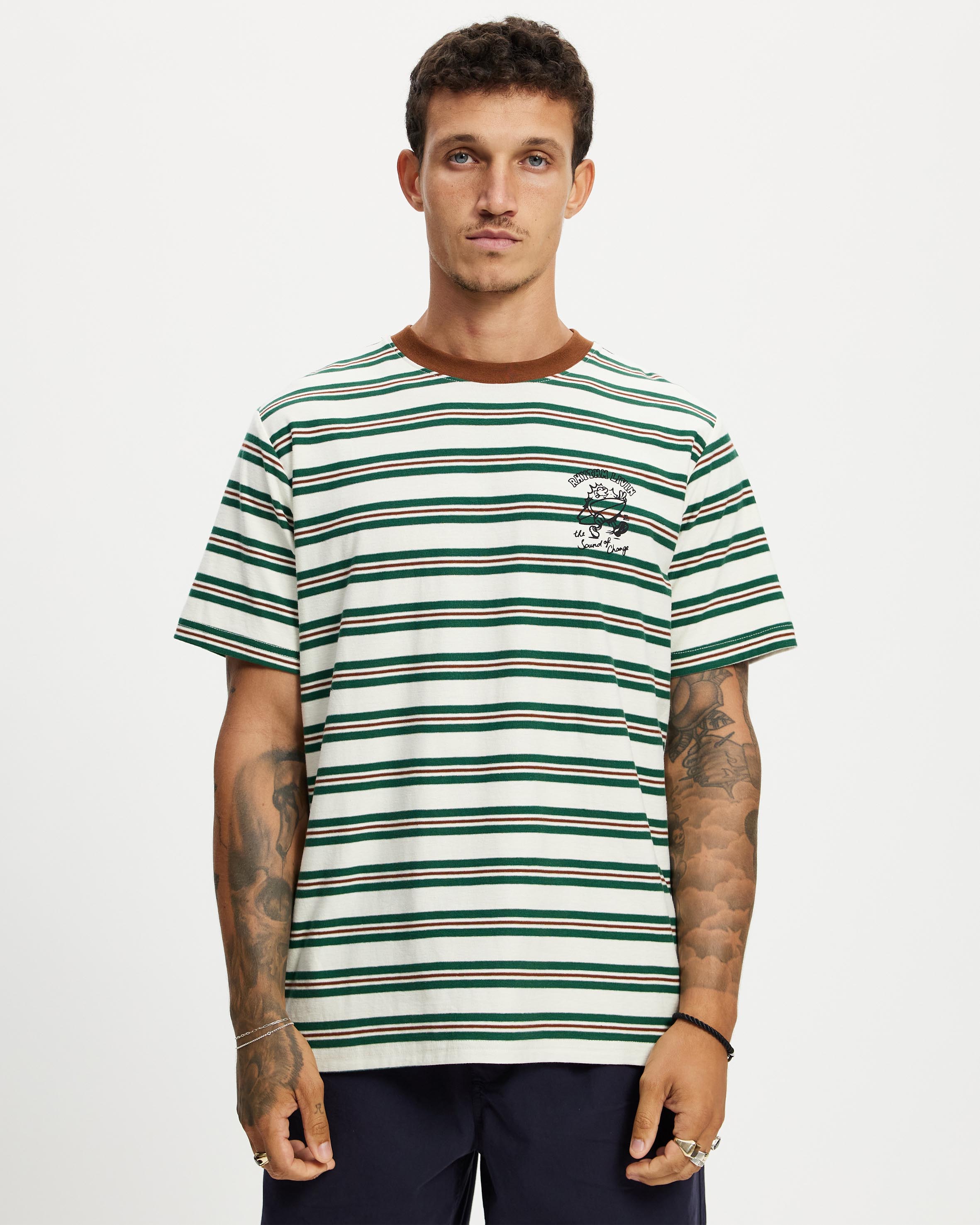 Peace Sun Vintage Stripe SS T-Shirt