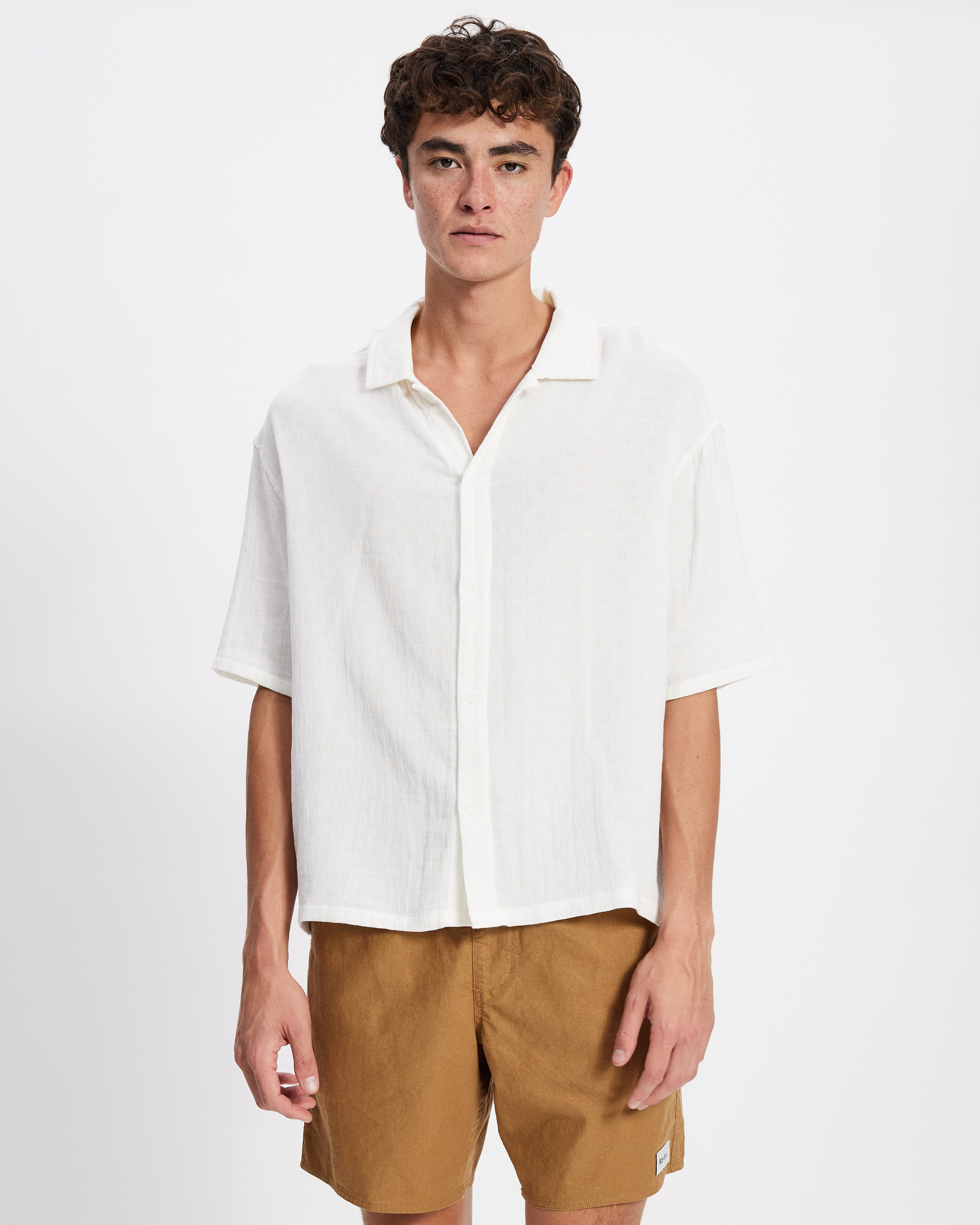 Leads Relaxed Check SS Shirt