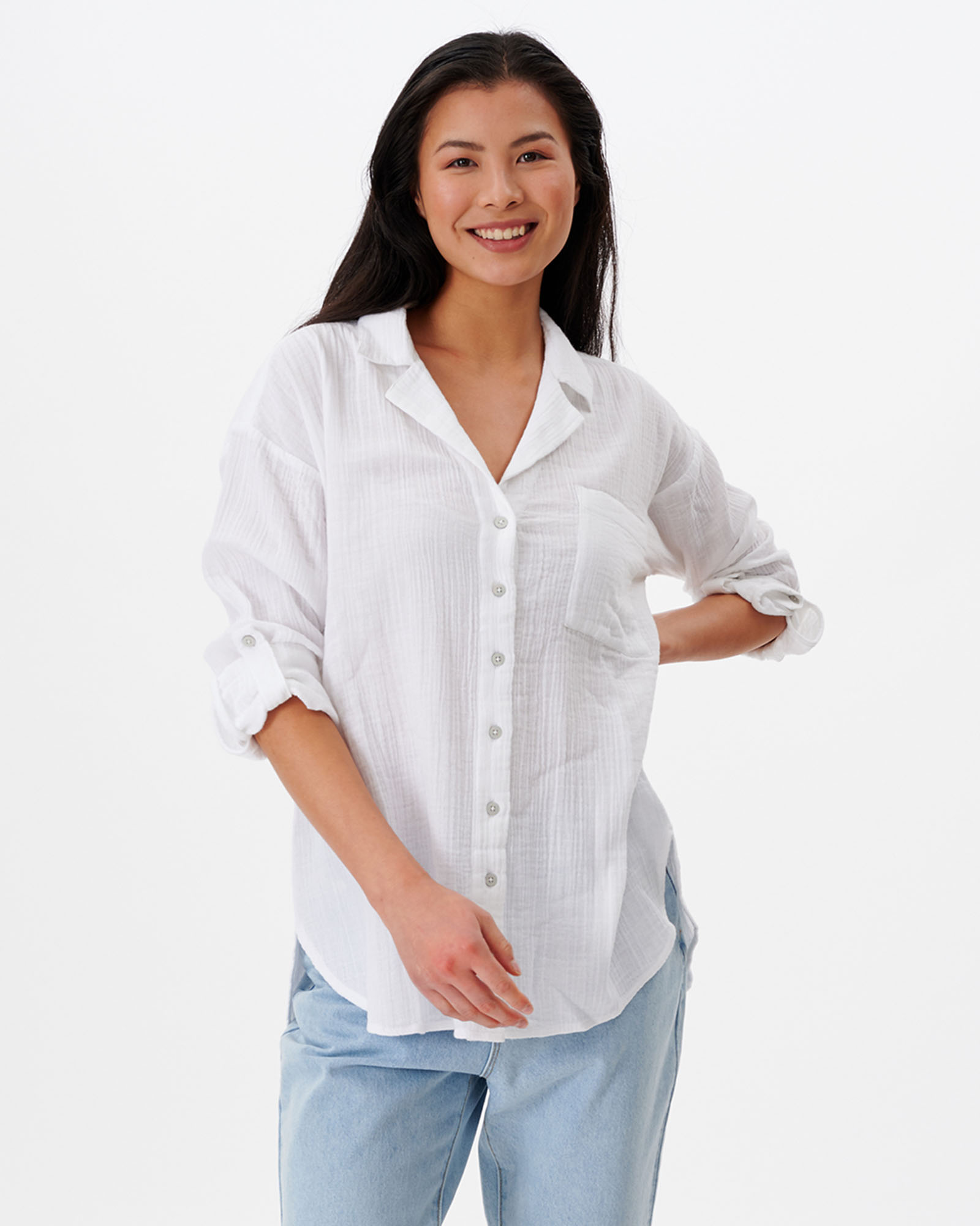 Premium Surf Long Sleeve Button Up Shirt
