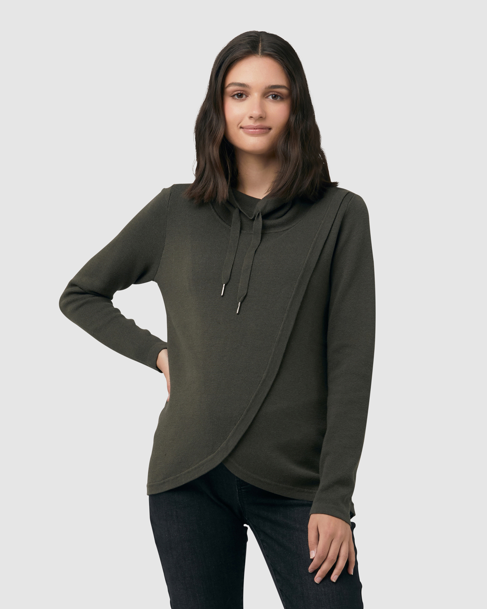 Cassie Cross Over Nursing Knit