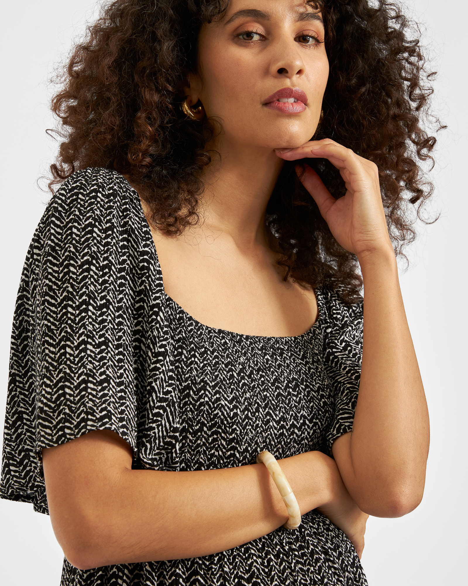 Emmy Shirred Dress