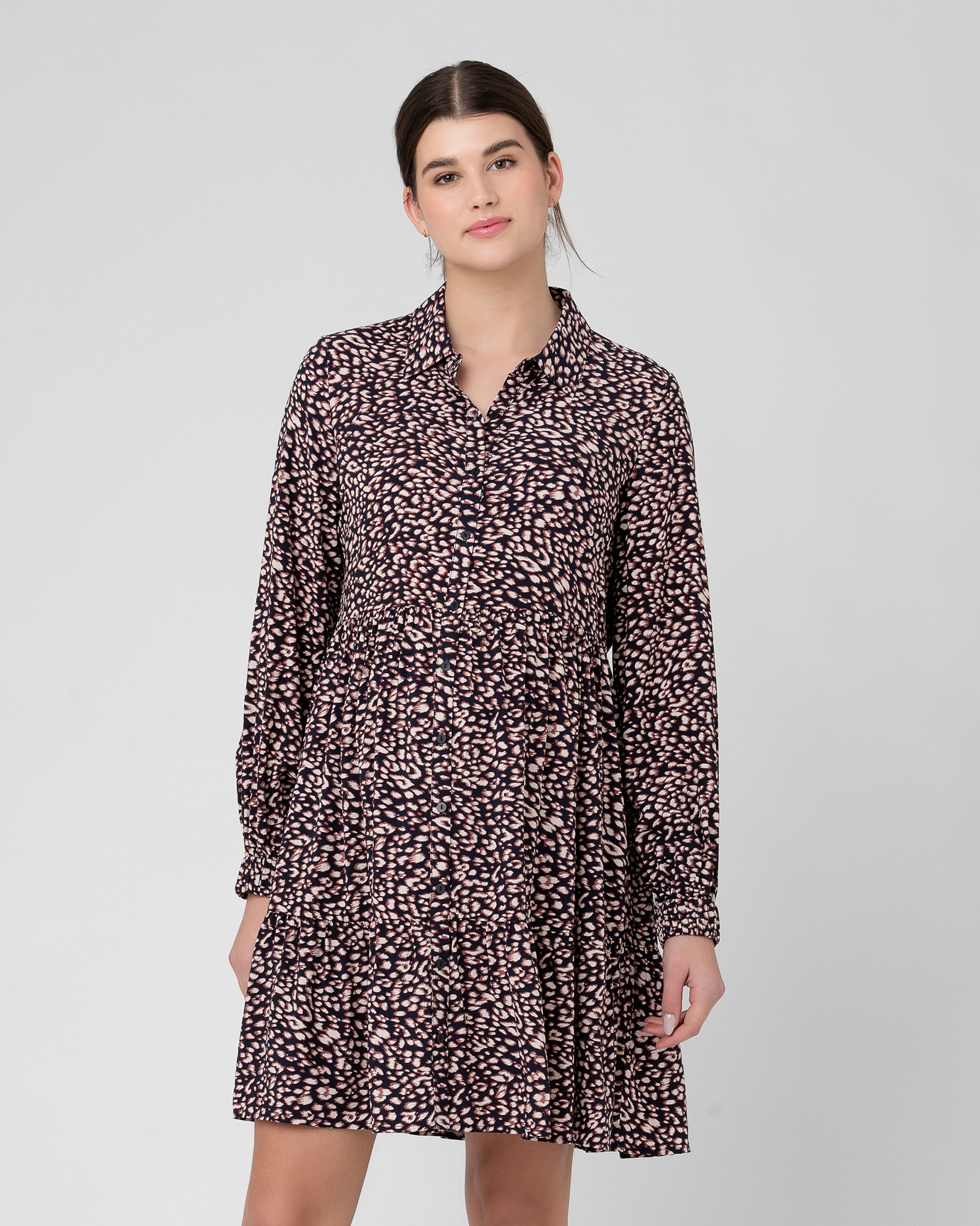 Leah Button Through Dress