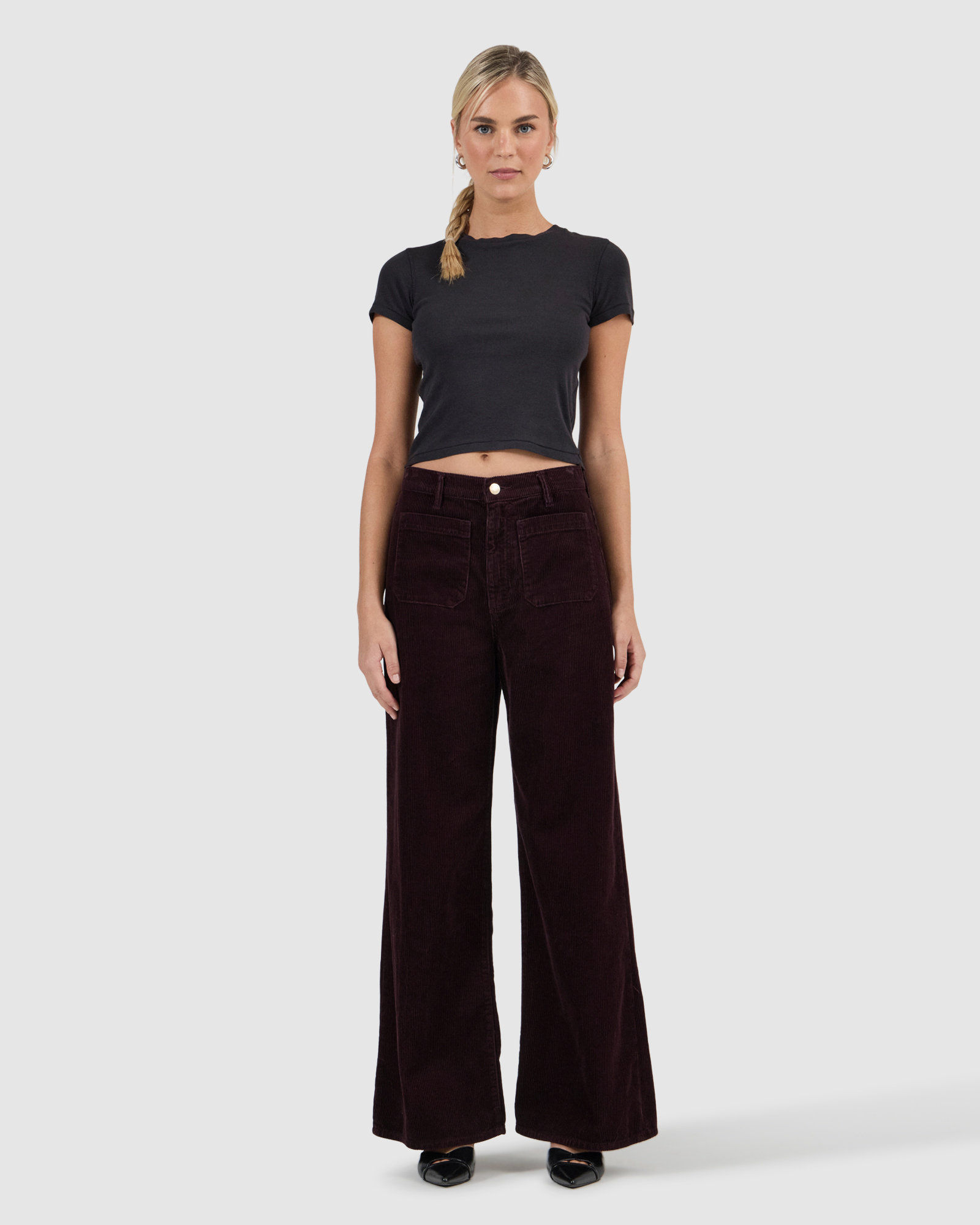 Relaxed Sailor Jean Long - Dark Cherry Cord