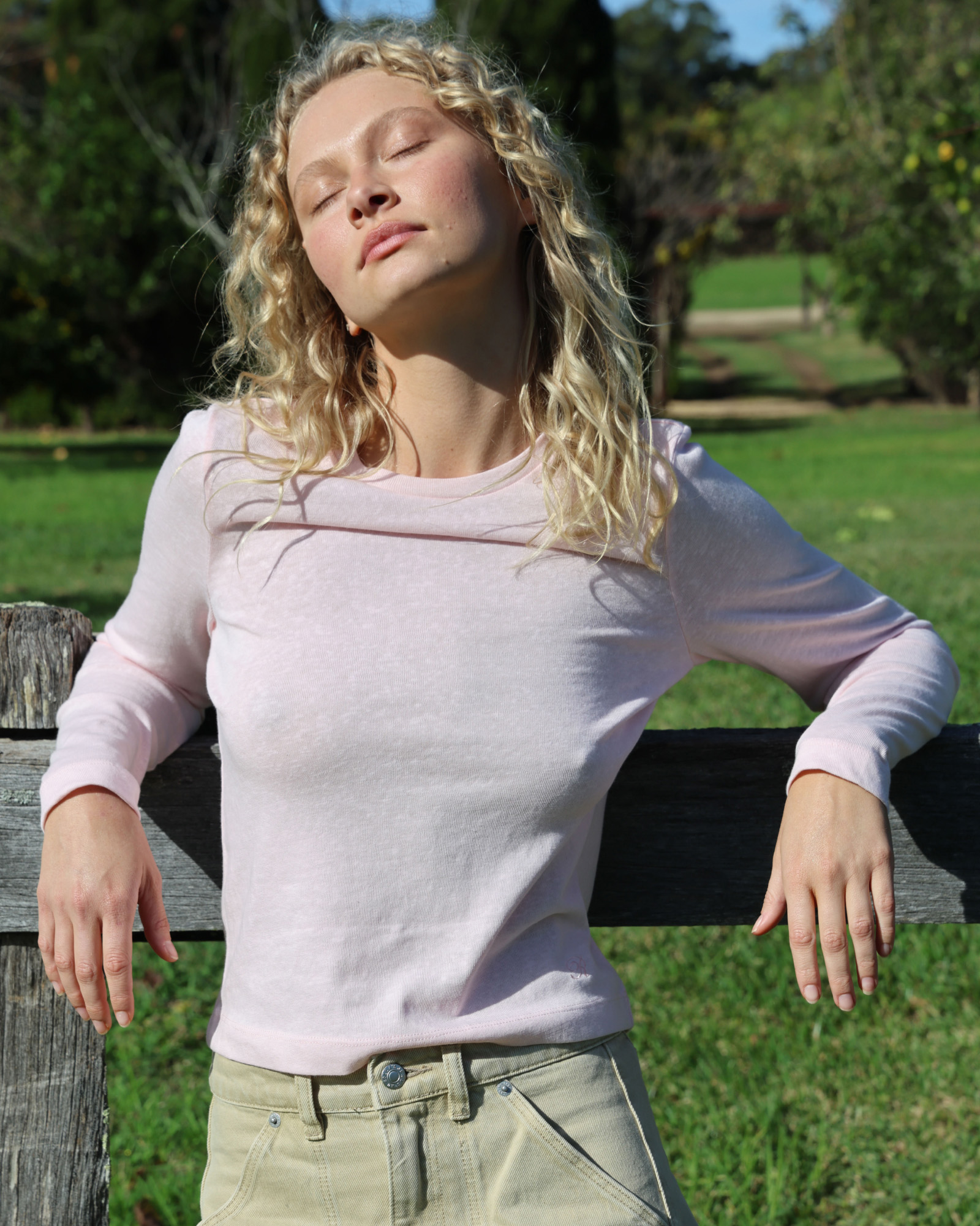 Pointelle Classic Tee Posey