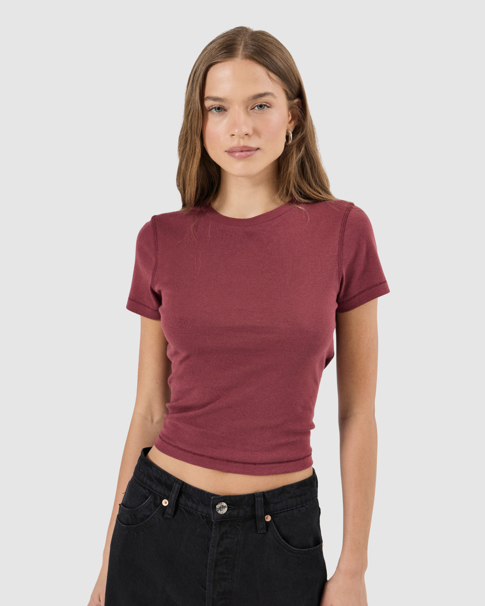 Classic Tee - Dark Cherry