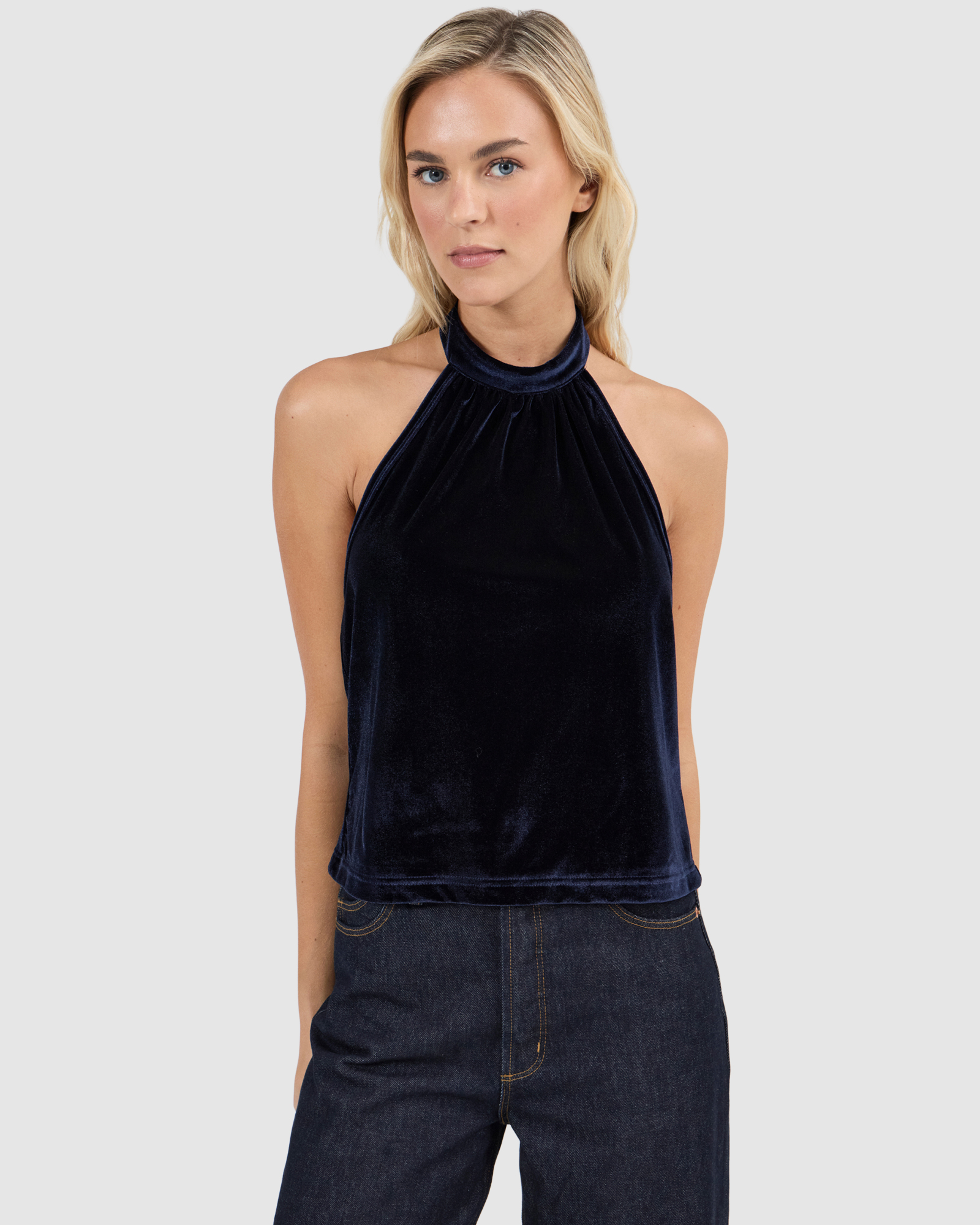 Cameo Halter Top Velvet