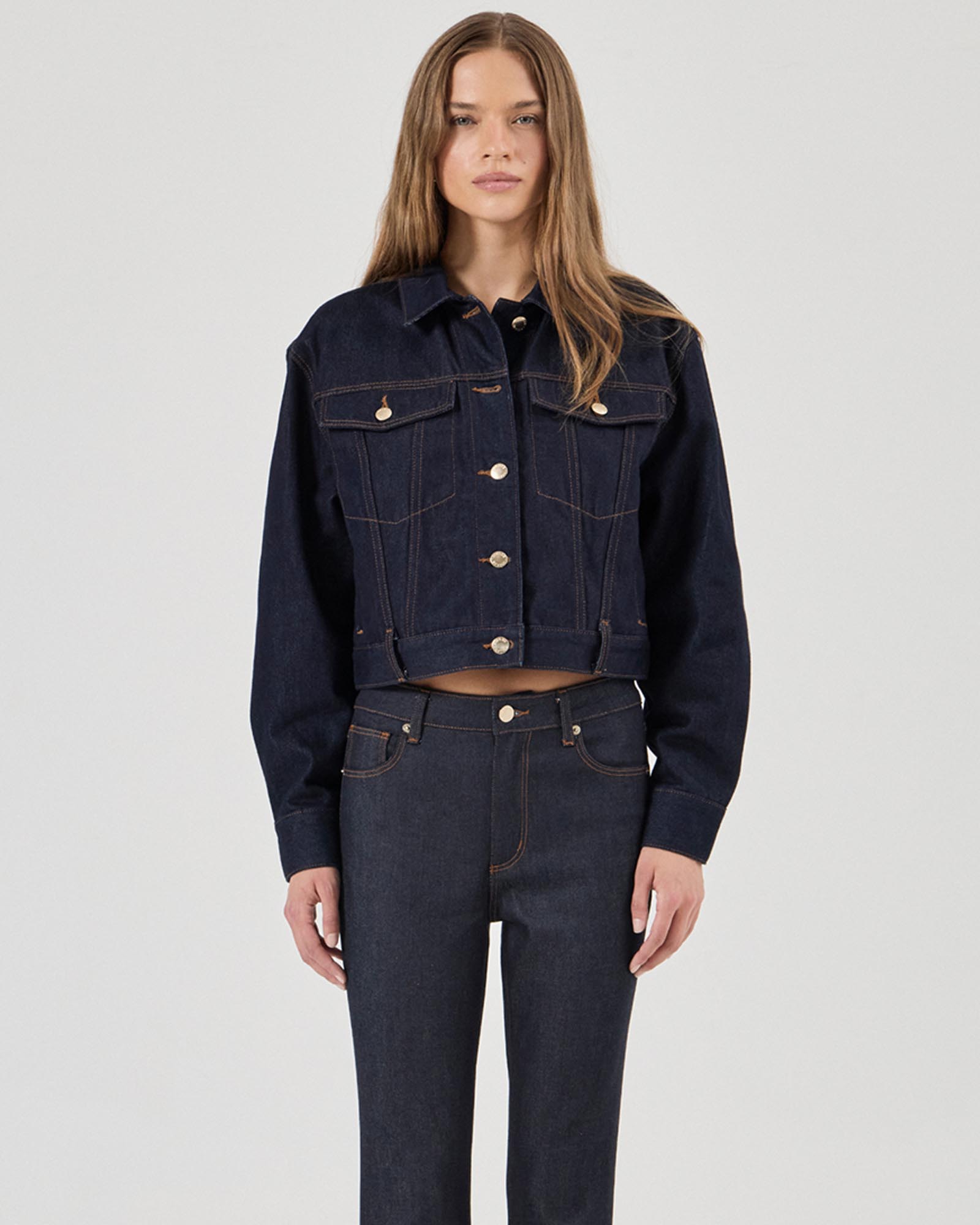 Belted Denim Jacket