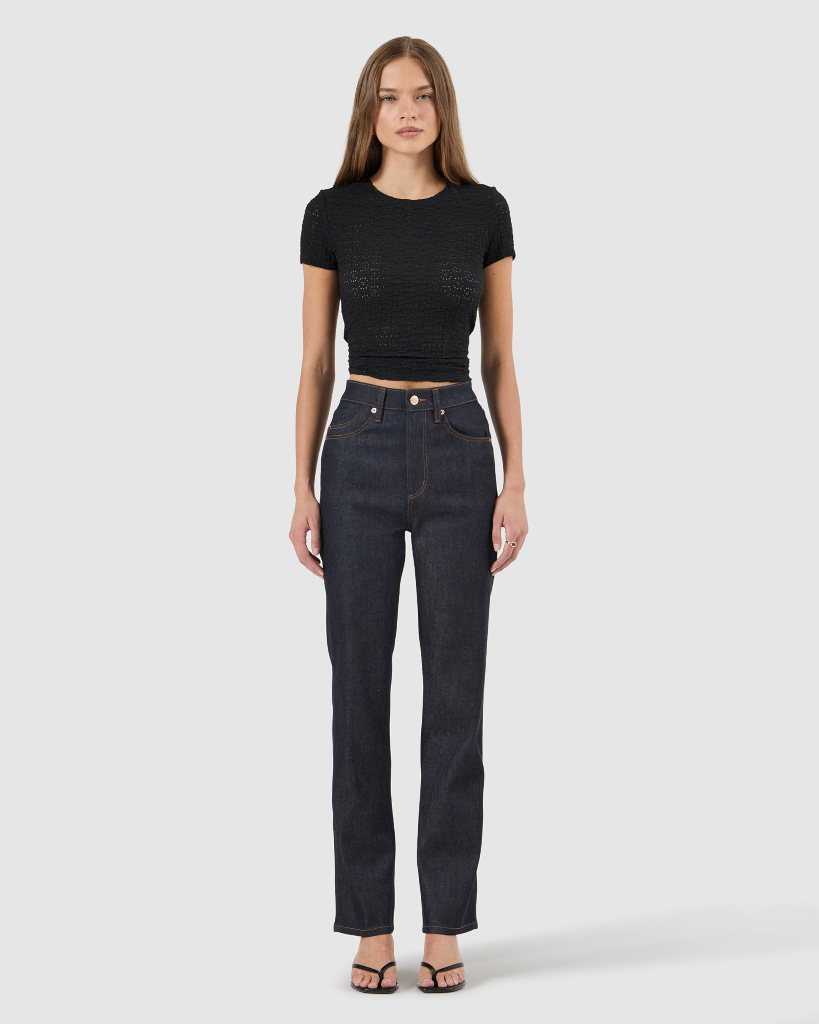 Loulou Straight Jean Long - Madame Indigo