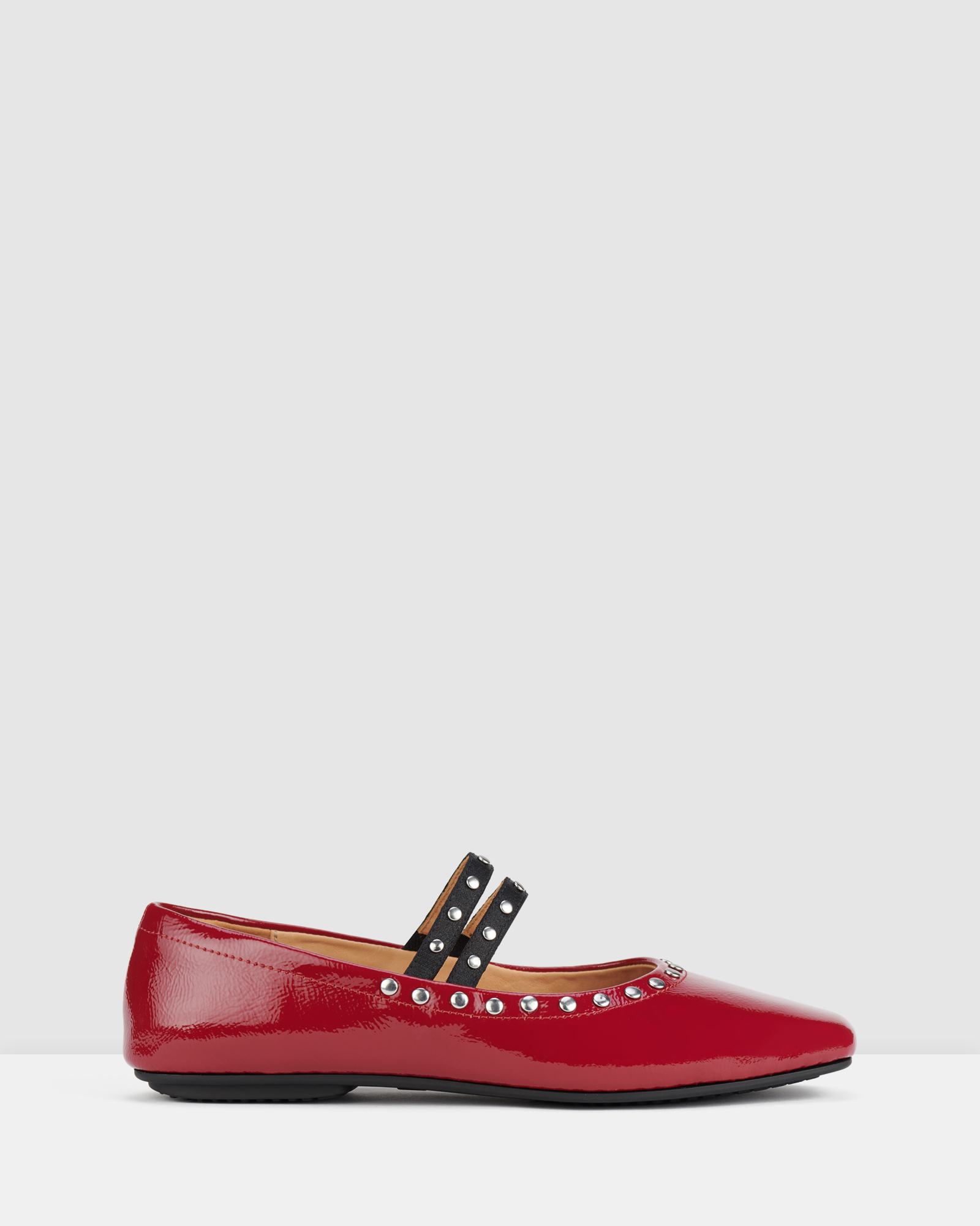 Ballet MJ Square Toe Stud Flat