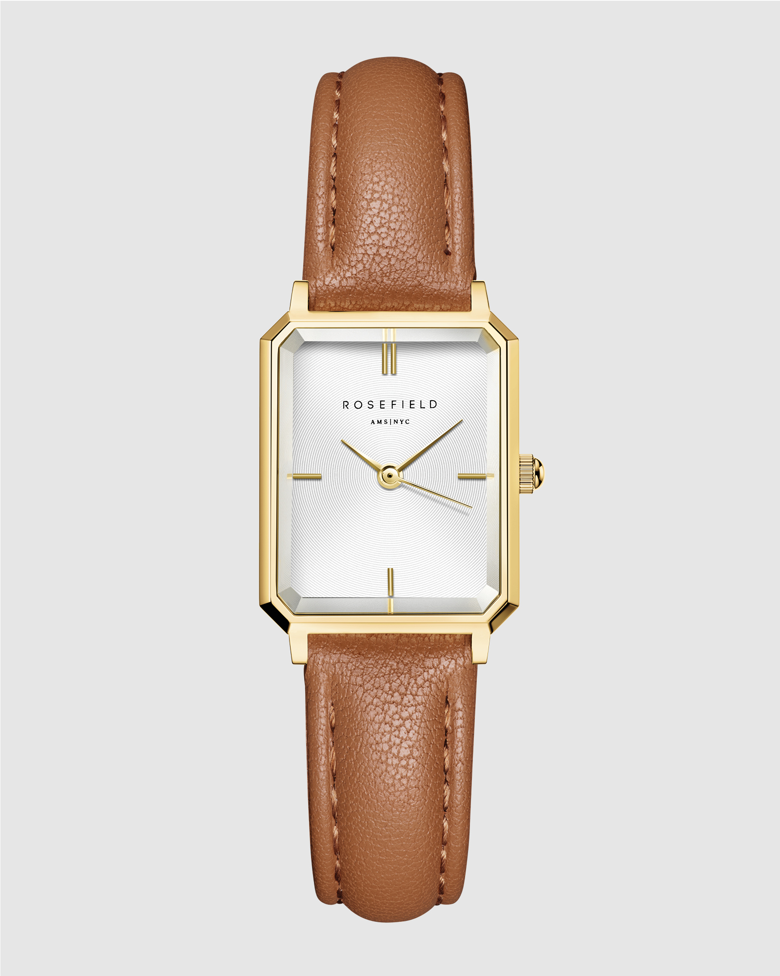The Octagon XS Brown Leather Watch
