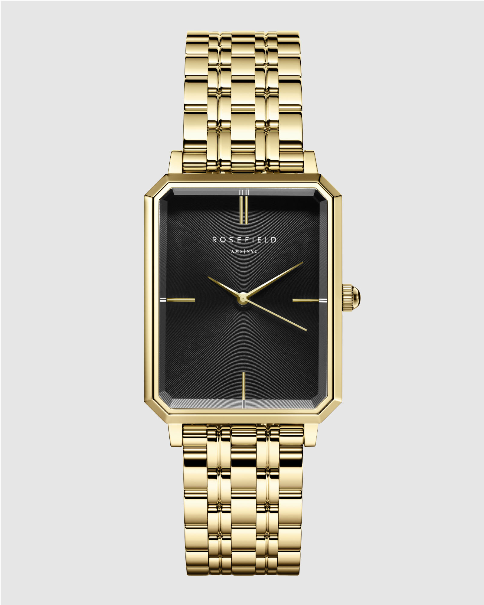 The Octagon - Gold With Black Dial