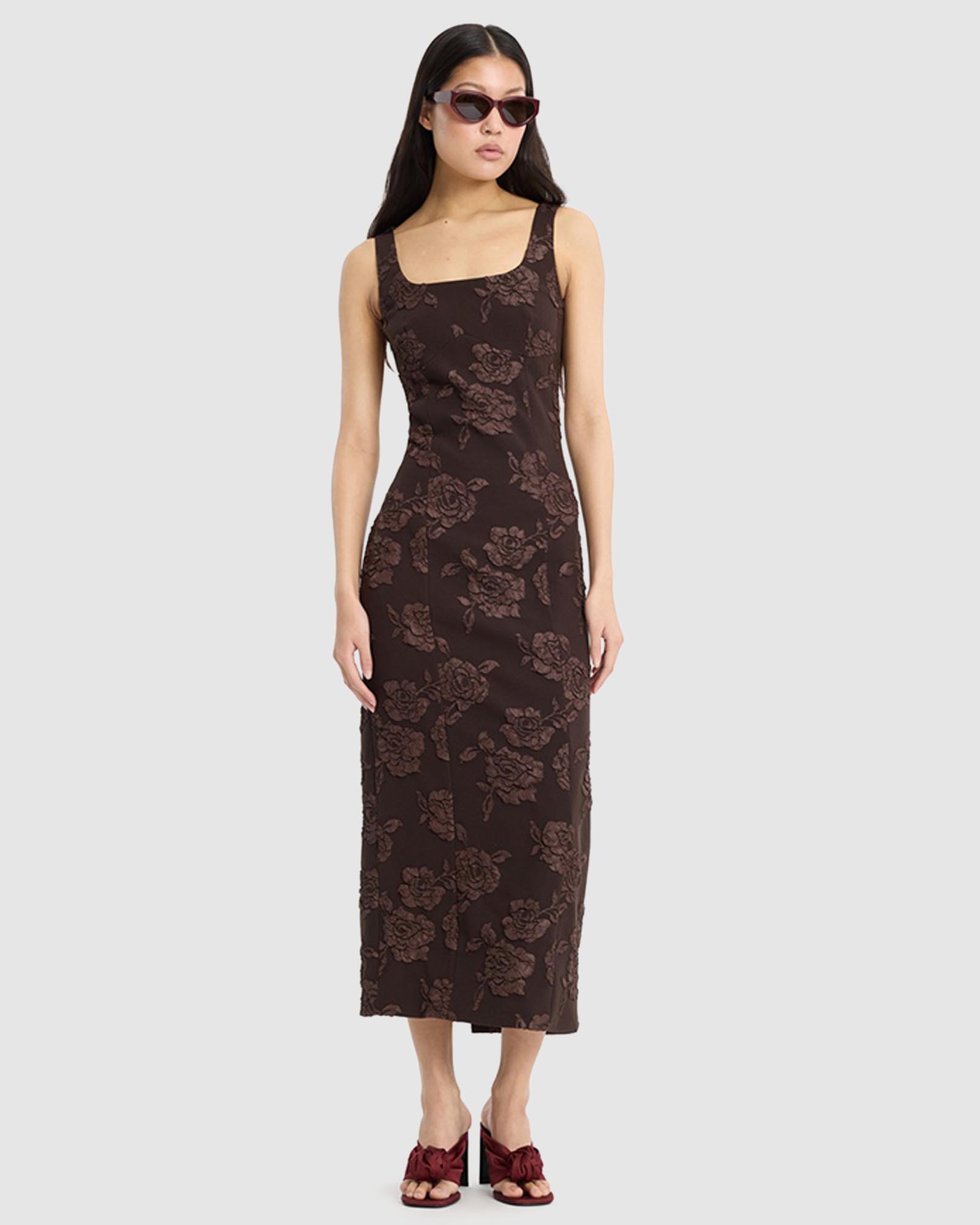 Jacquard Sleeveless Dress