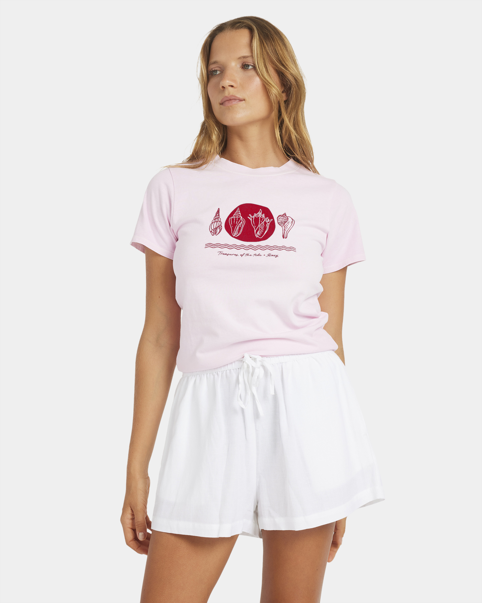 Womens Dreamer Elastic Waist Shorts