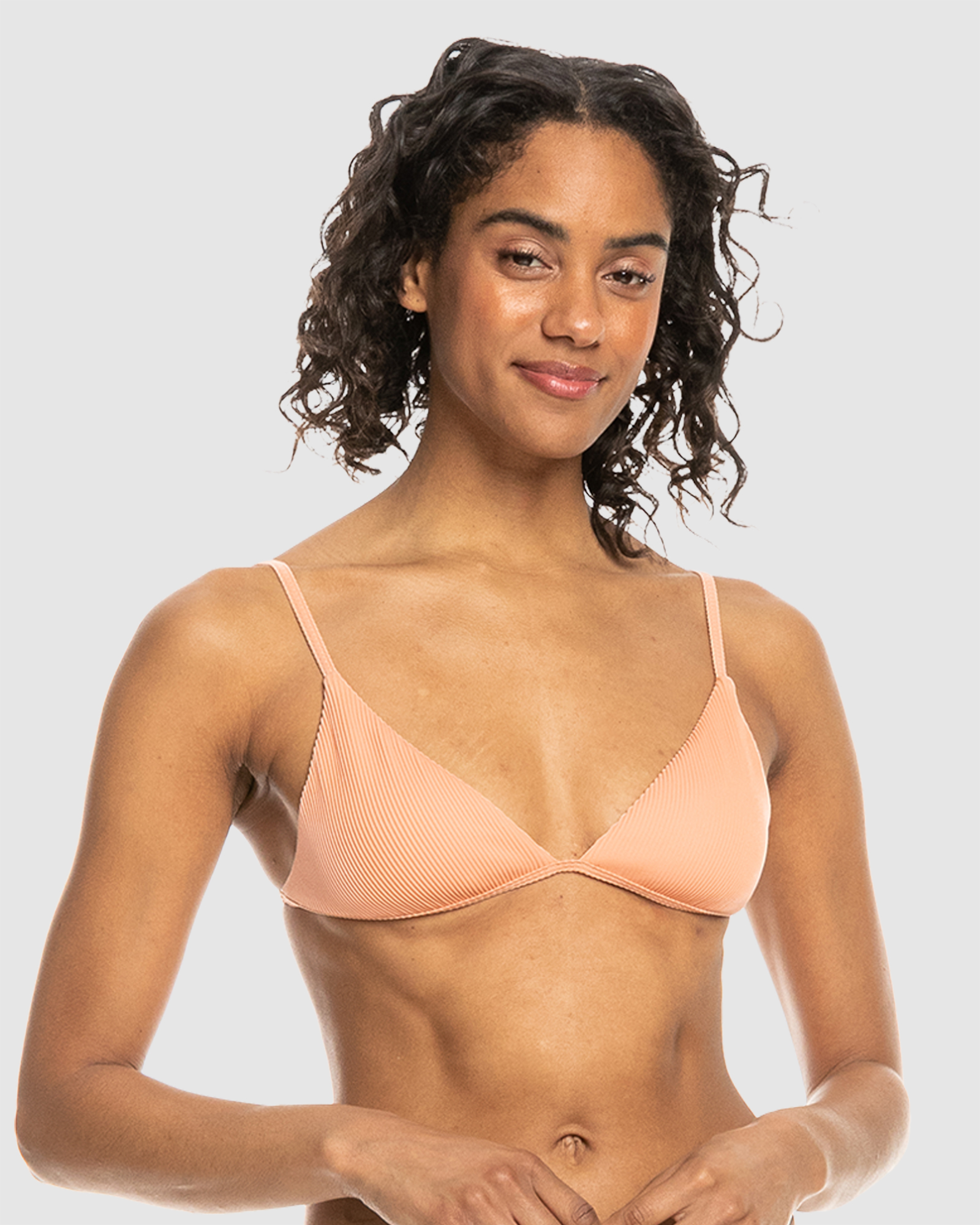 Rib Roxy Love The Quiver Tri Bikini Top For Women