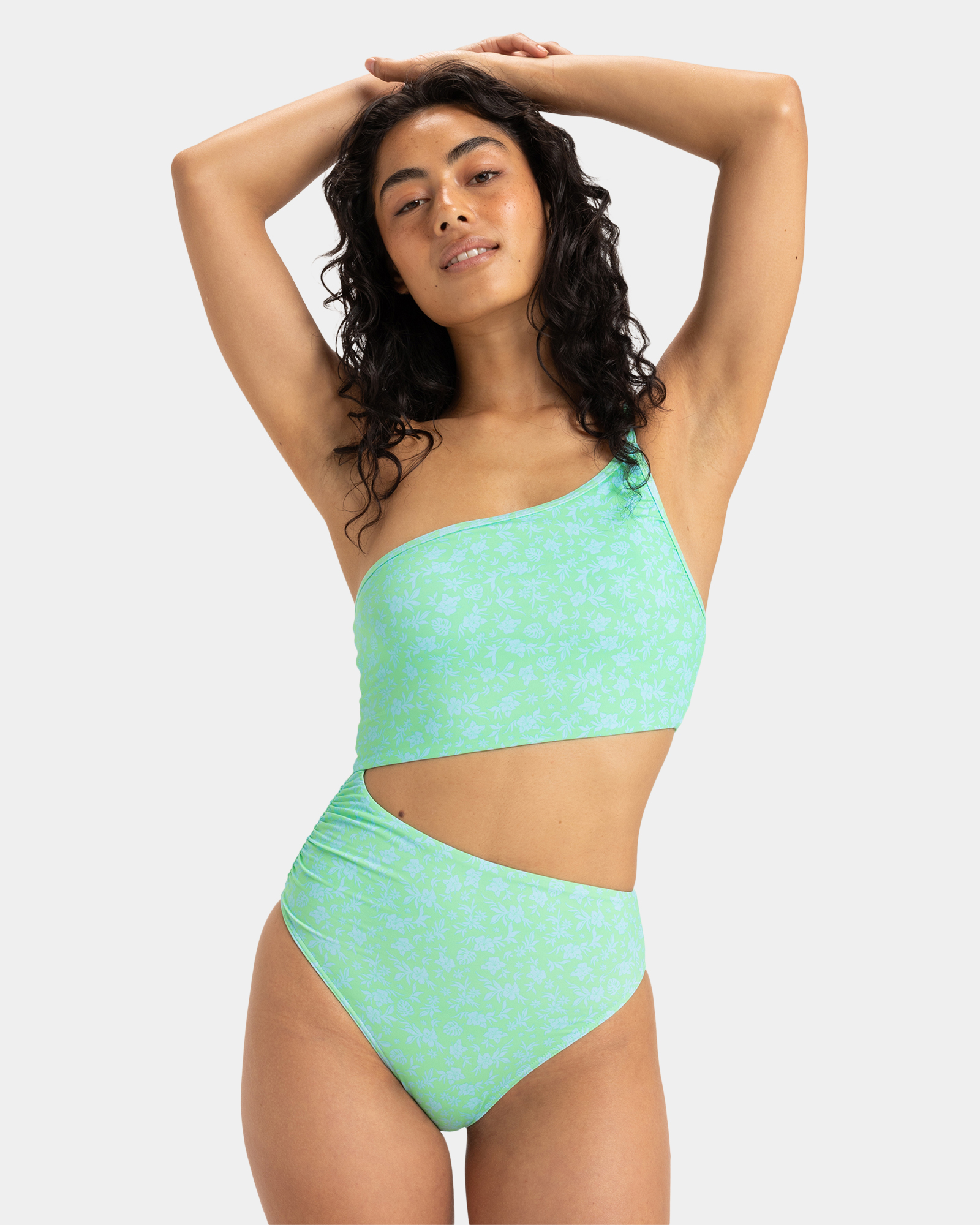 Womens Mini Hula One Piece Swimsuit