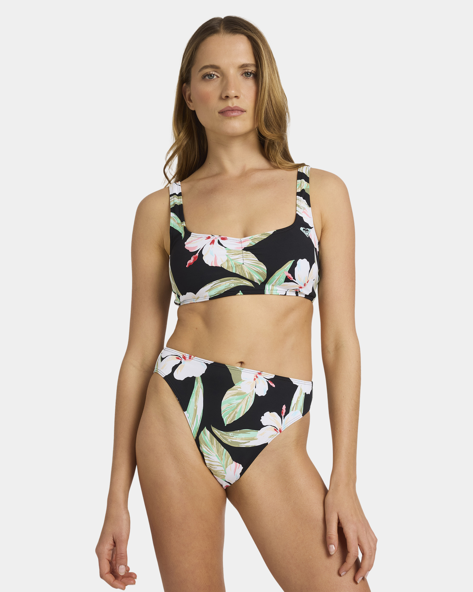 Womens Printed Essentials Underwire D Cup Bikini Top