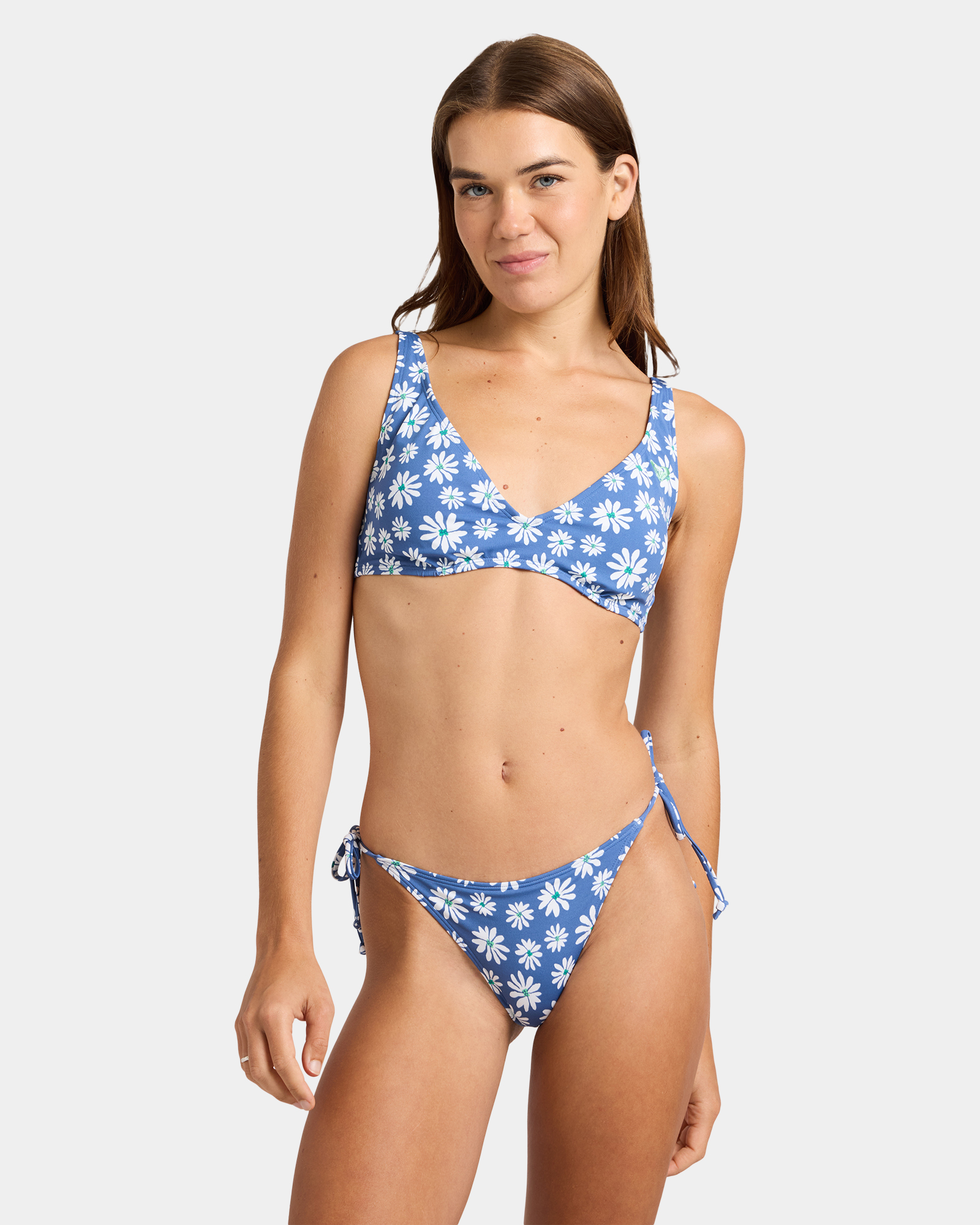 Womens Printed Essentials Underwire D Cup Bikini Top