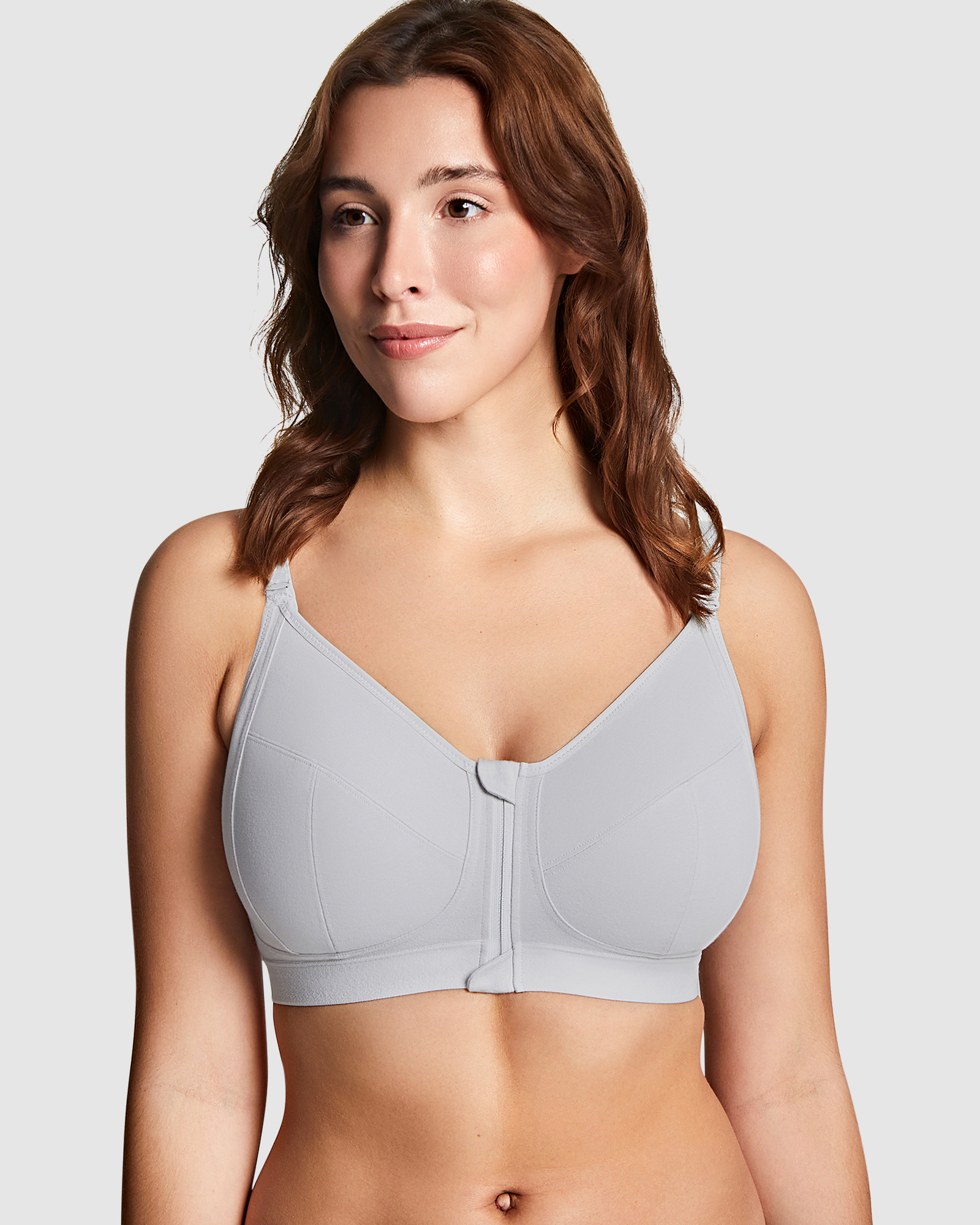 Fearne Organic Cotton Wirefree Front Open Bra