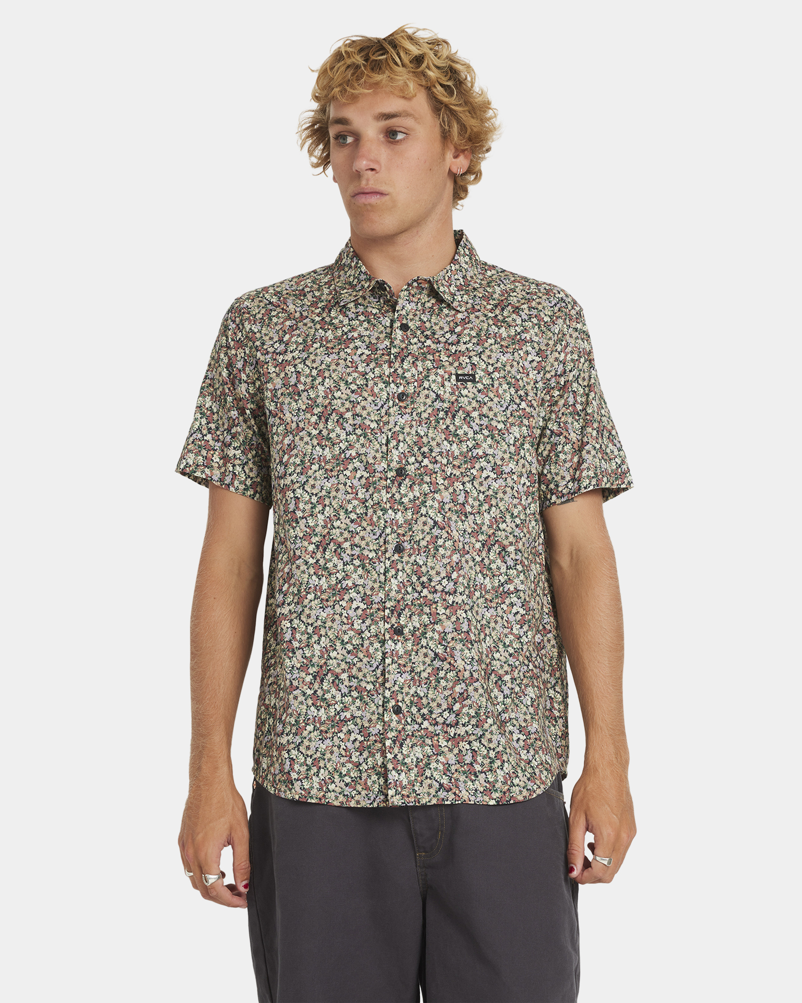 Mens Heavy Bloom Short Sleeve Shirt