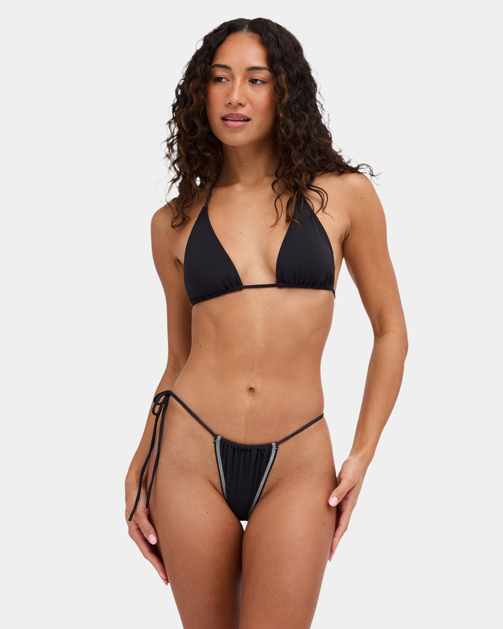 Womens Aren Tie Side Bikini Bottom