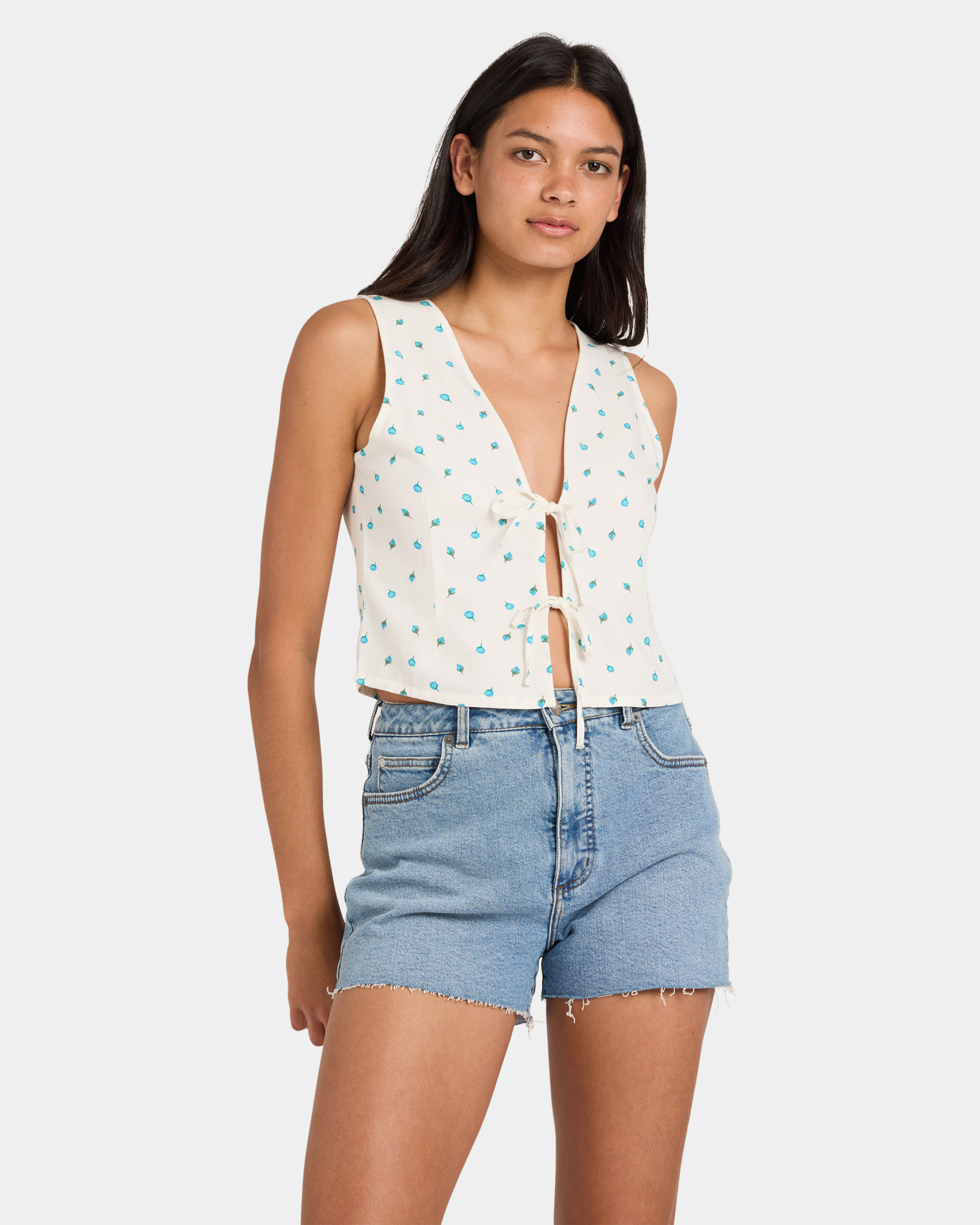 Womens Rose Bud Cami Top